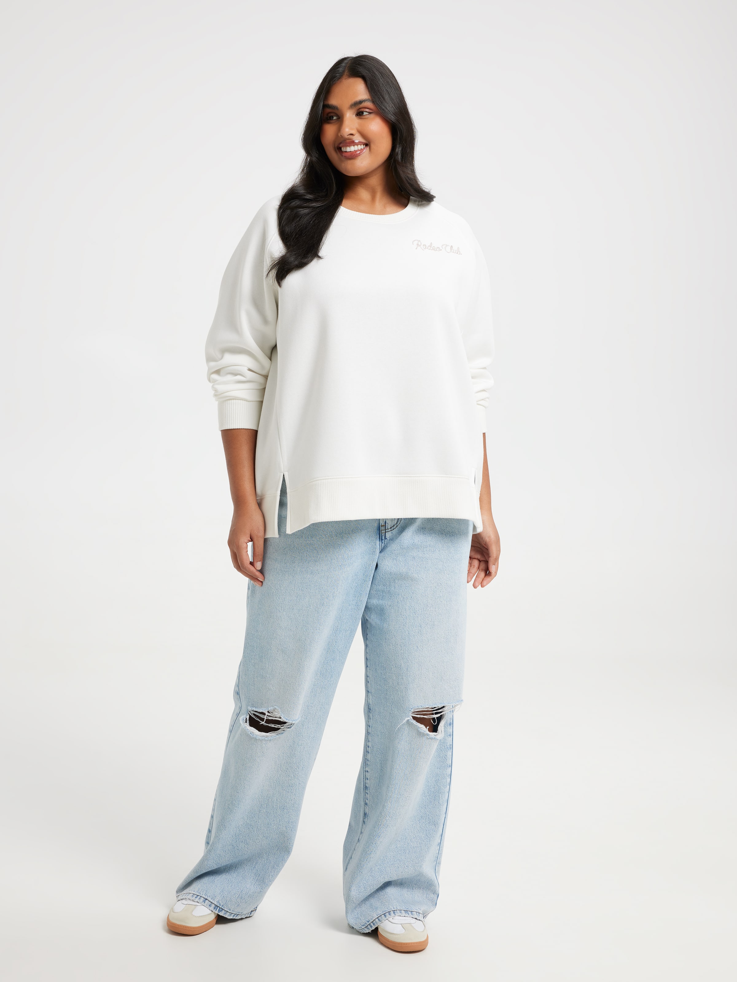 Curve Sofia Raglan Crew Sweat