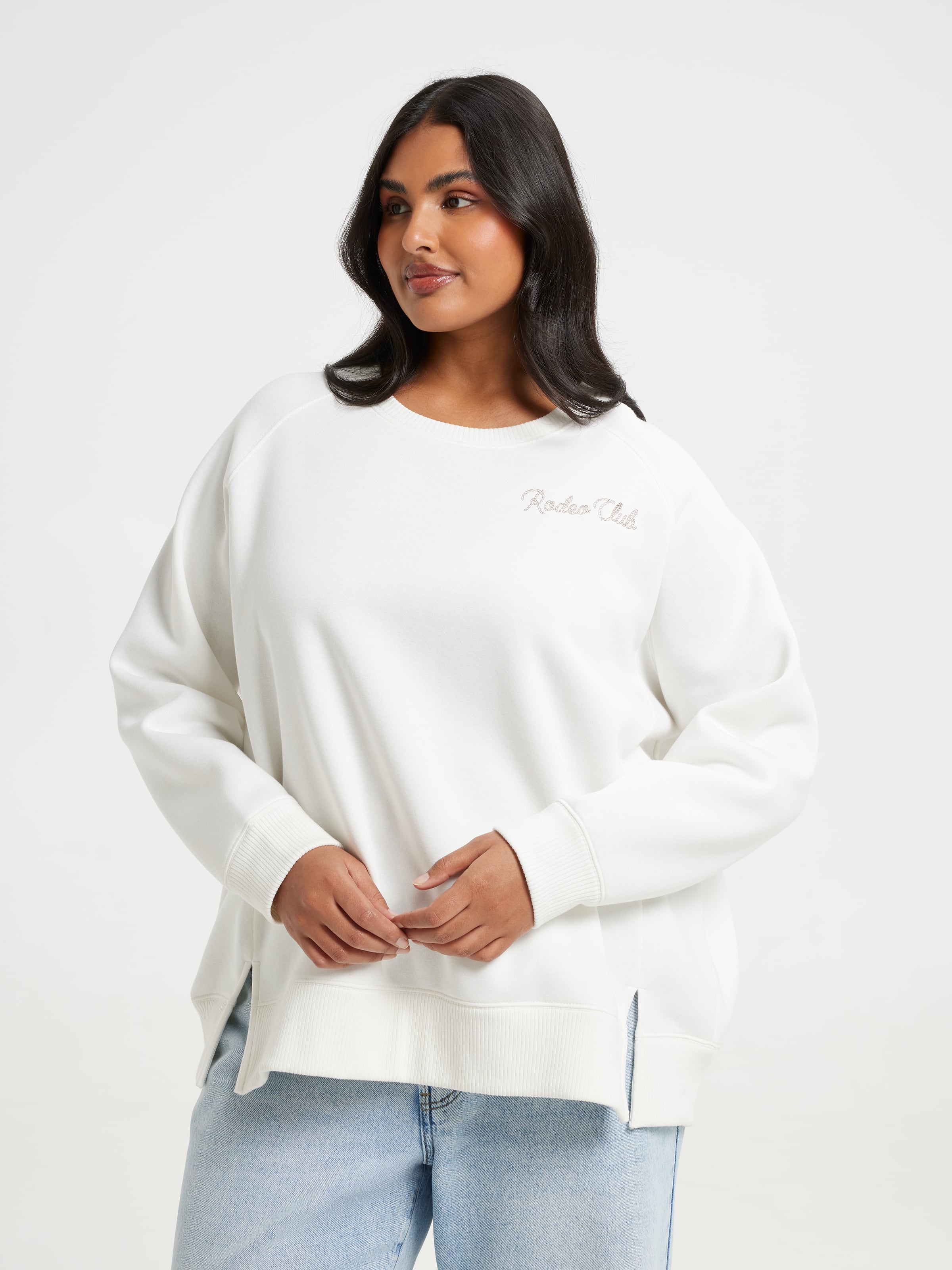 Curve Sofia Raglan Crew Sweat