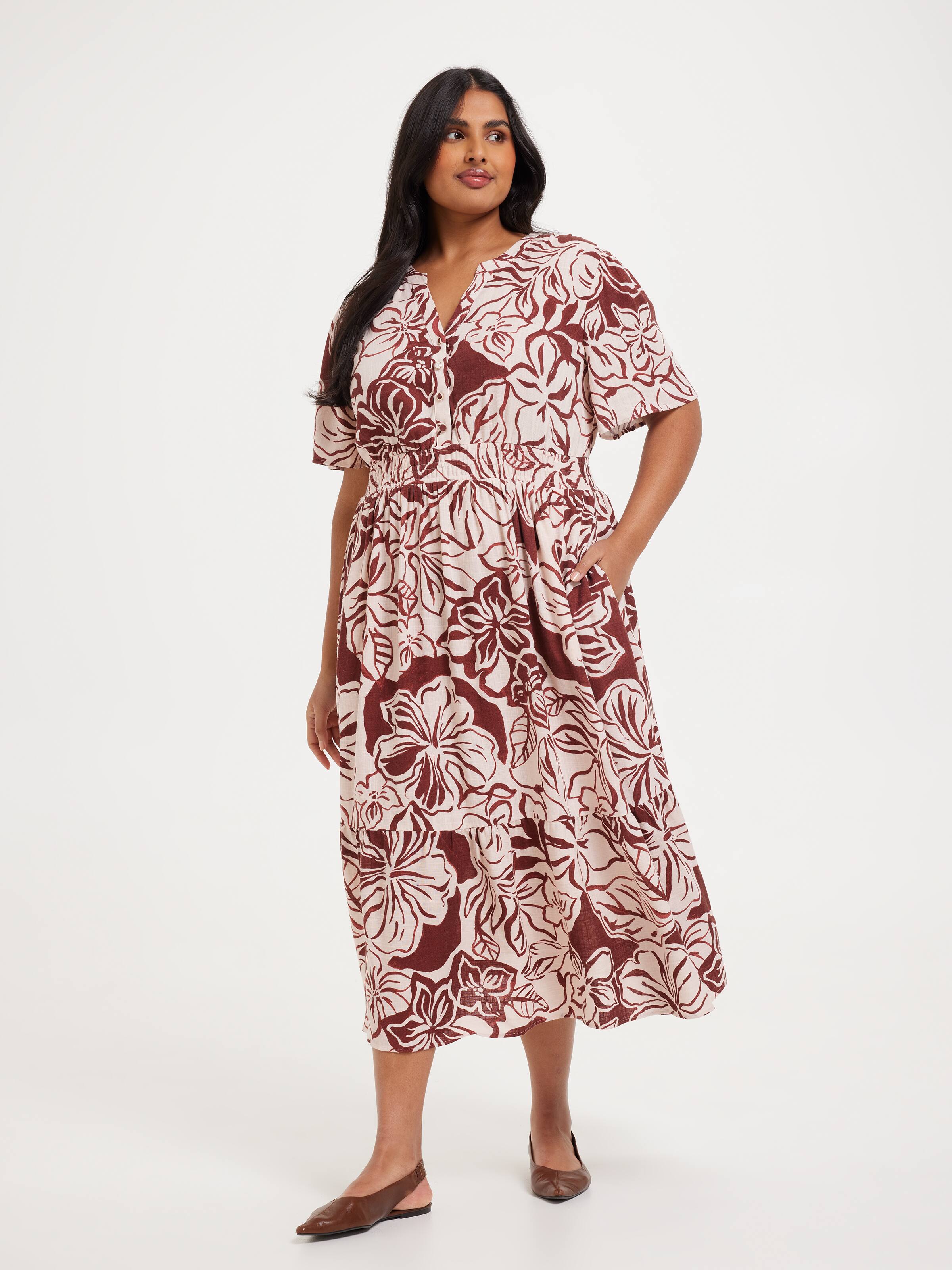 Curve Hermione Half Placket Dress