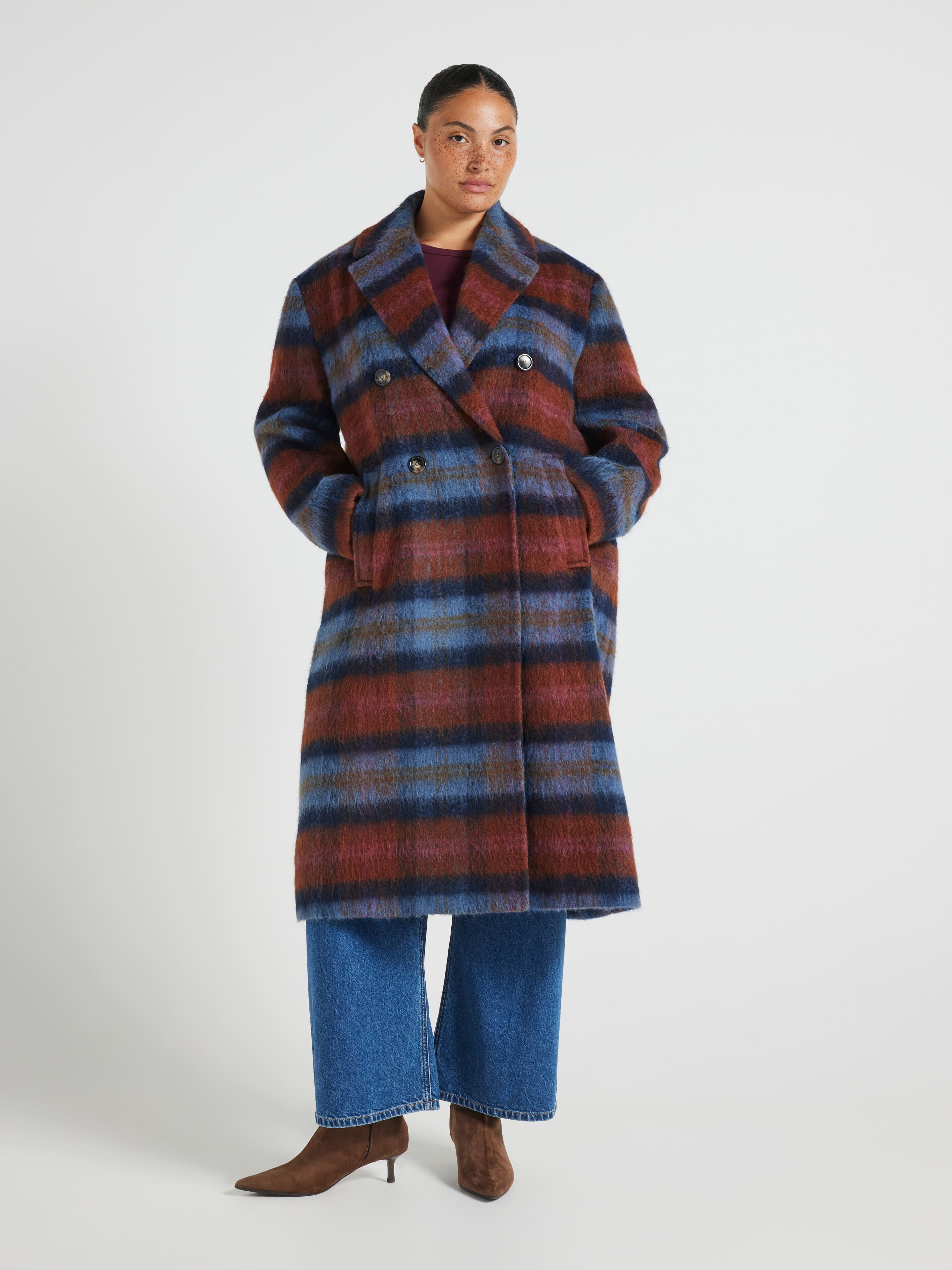 Curve Gwen Double Breasted Overcoat