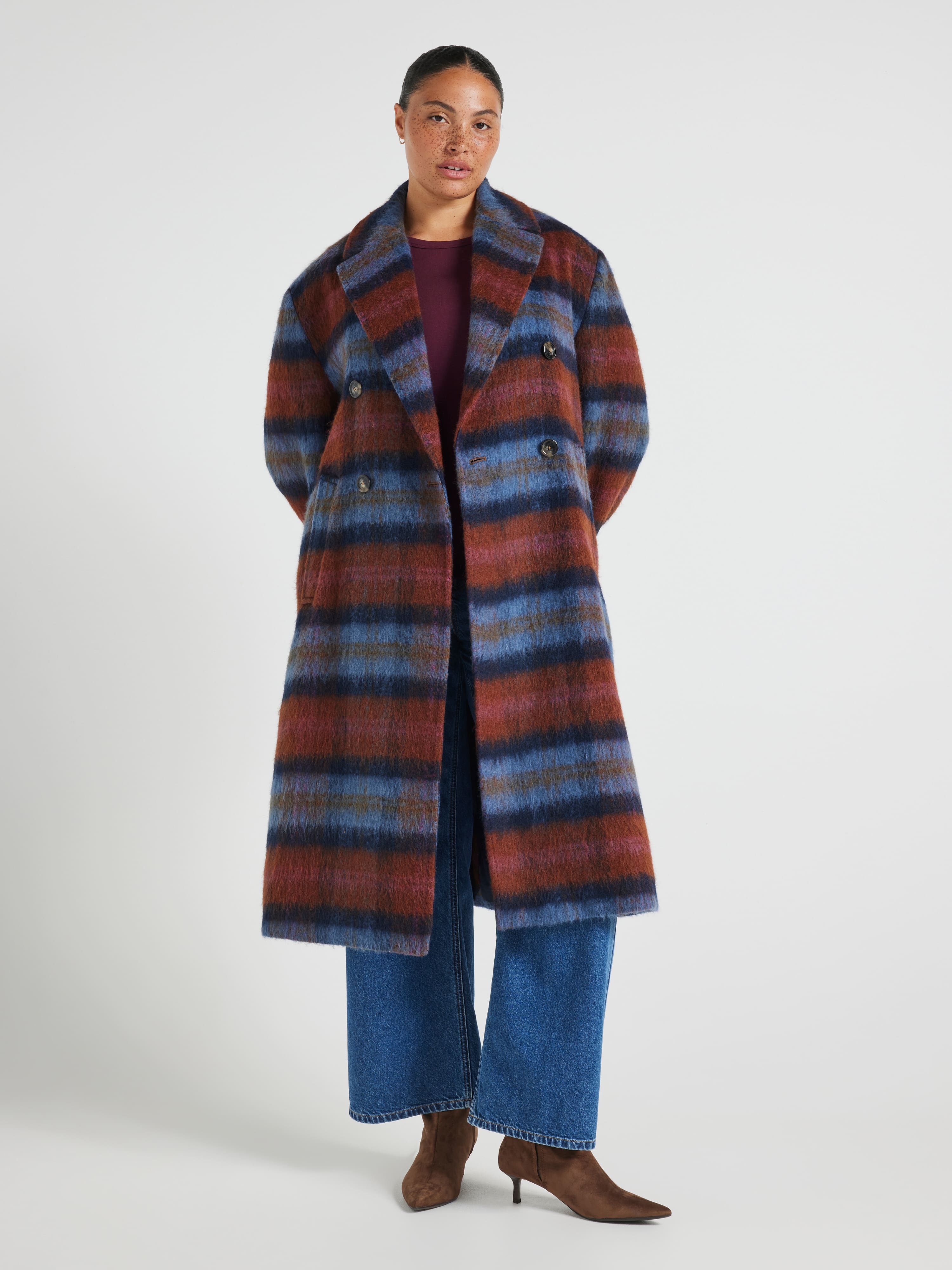 Curve Gwen Double Breasted Overcoat