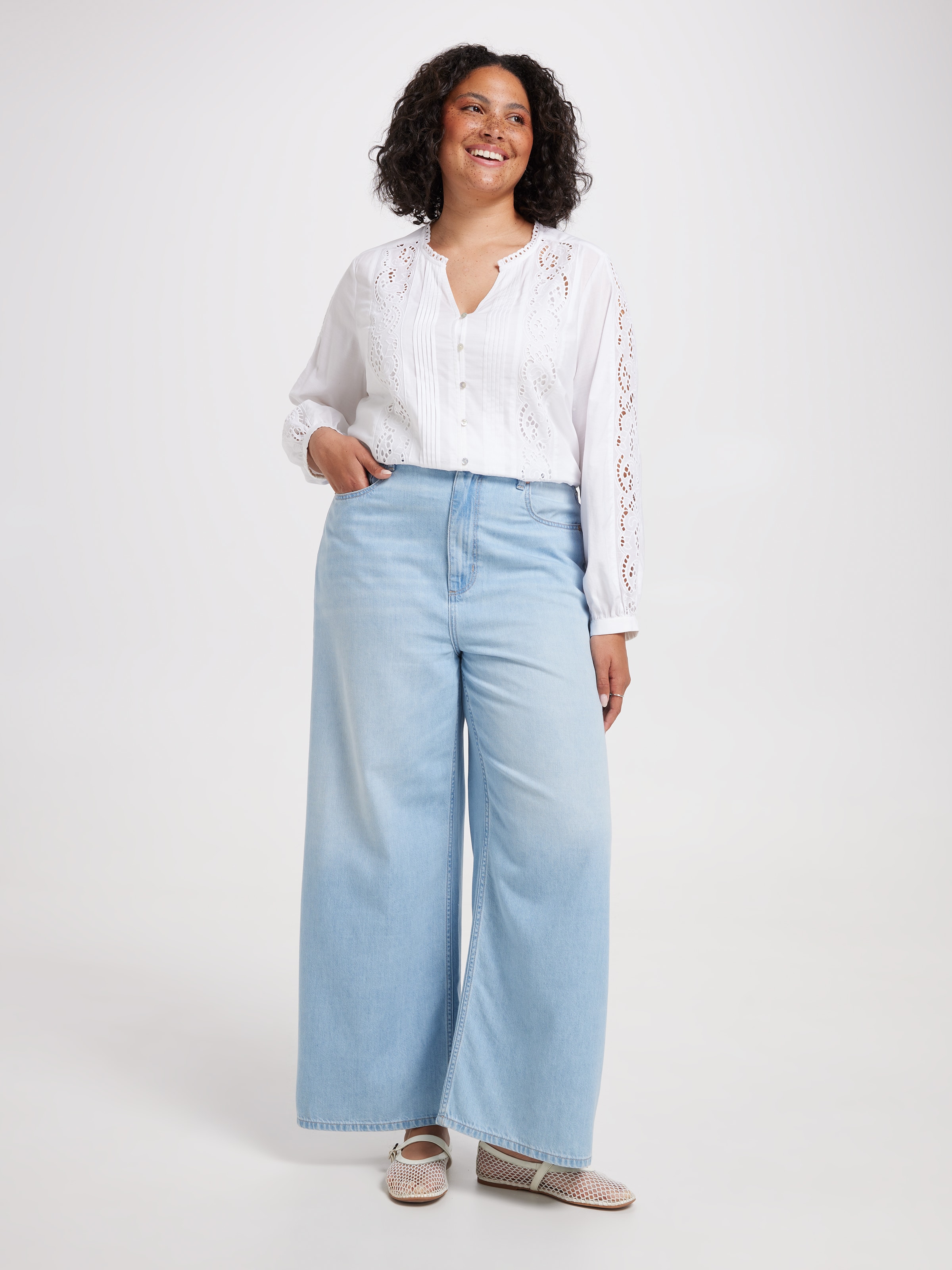 Jamie Lace Insert Blouse
