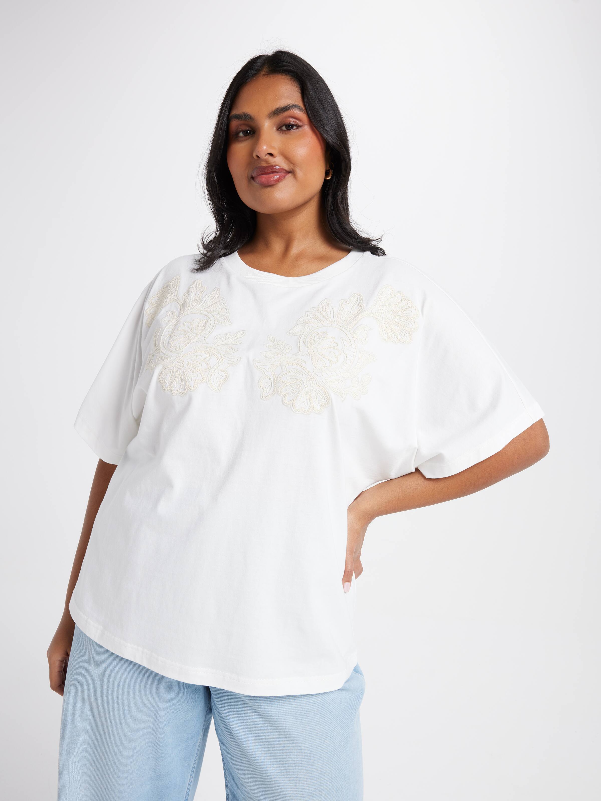 Curve Remi Cutwork Dolman Top