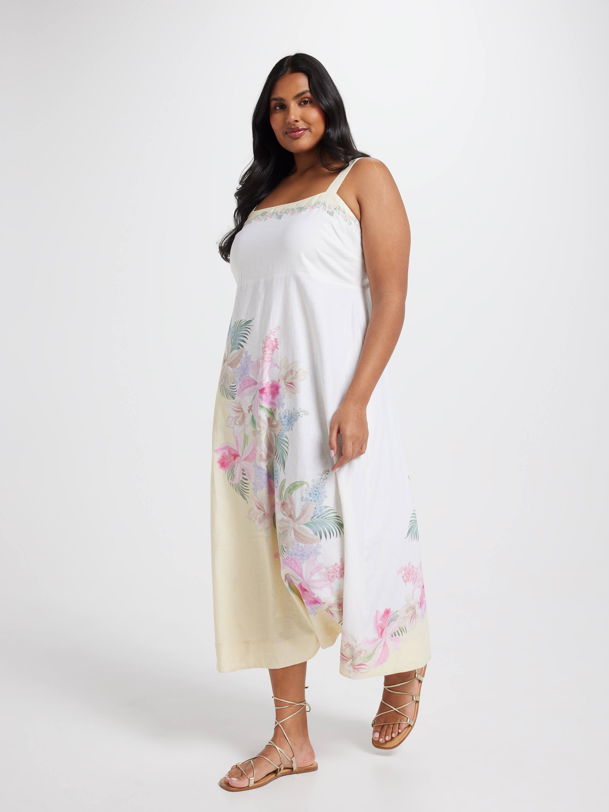 Curve Emily Strappy Maxi Dress