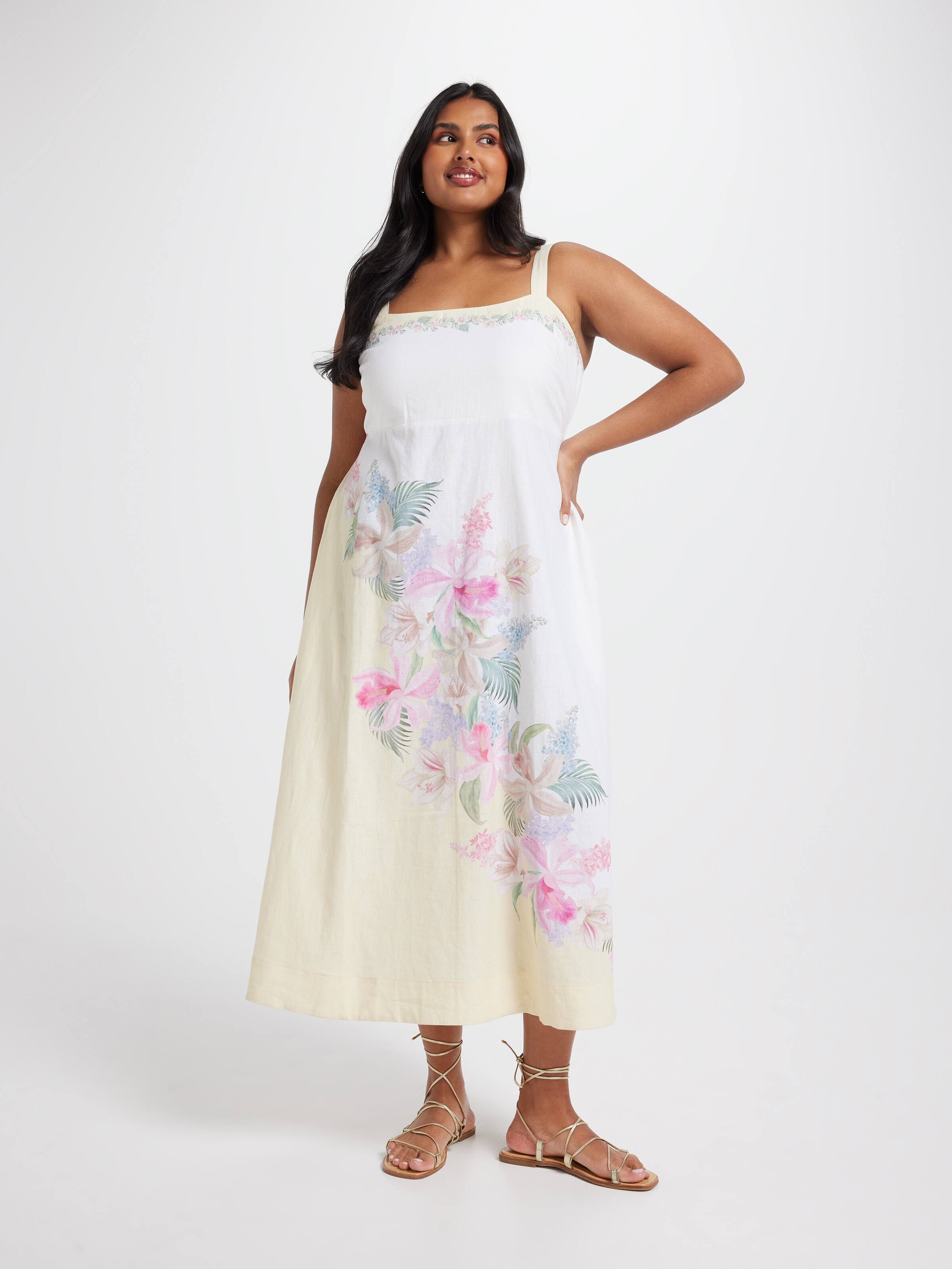 Curve Emily Strappy Maxi Dress