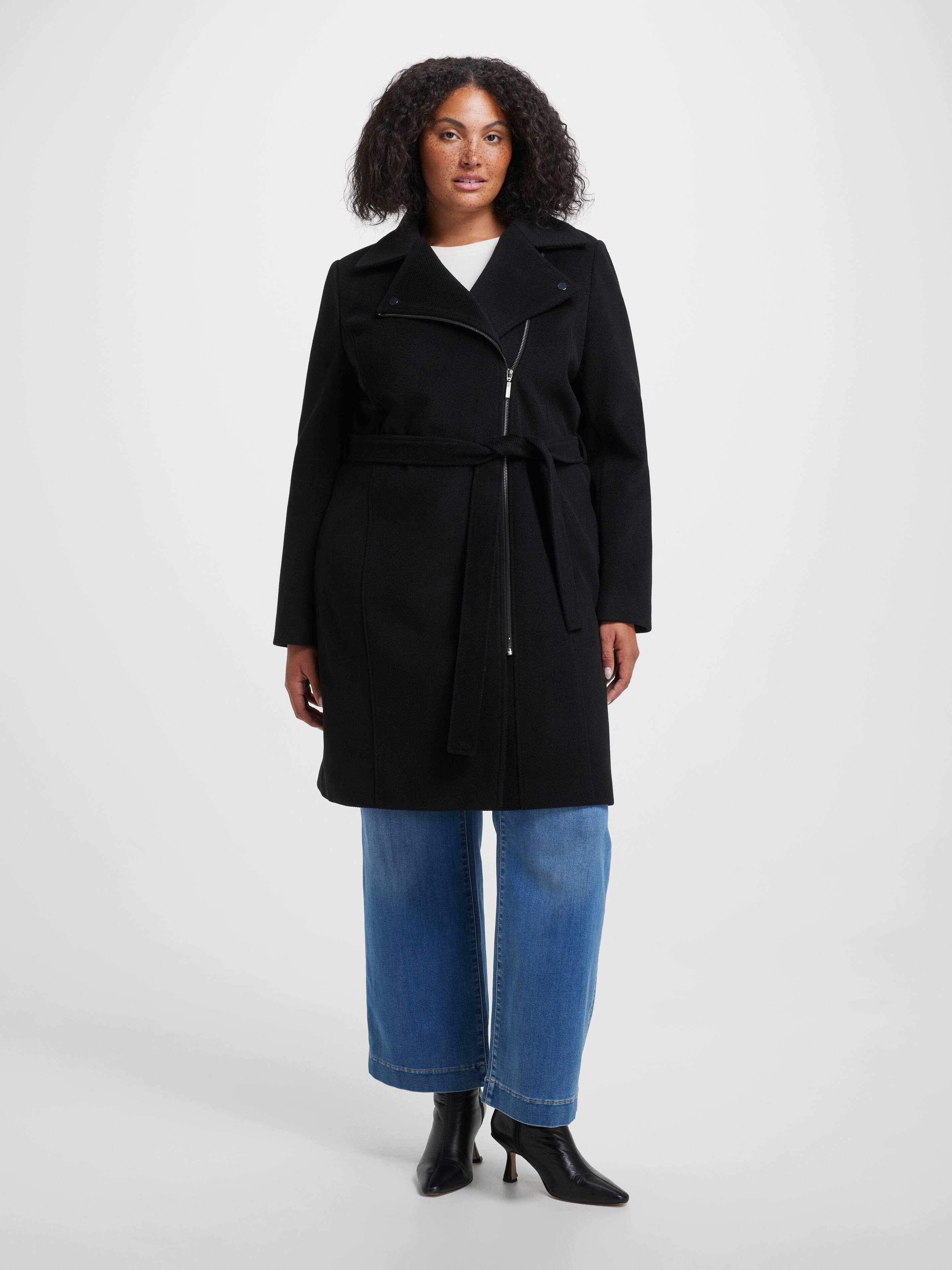 Curve Chloe Zip Wrap Coat