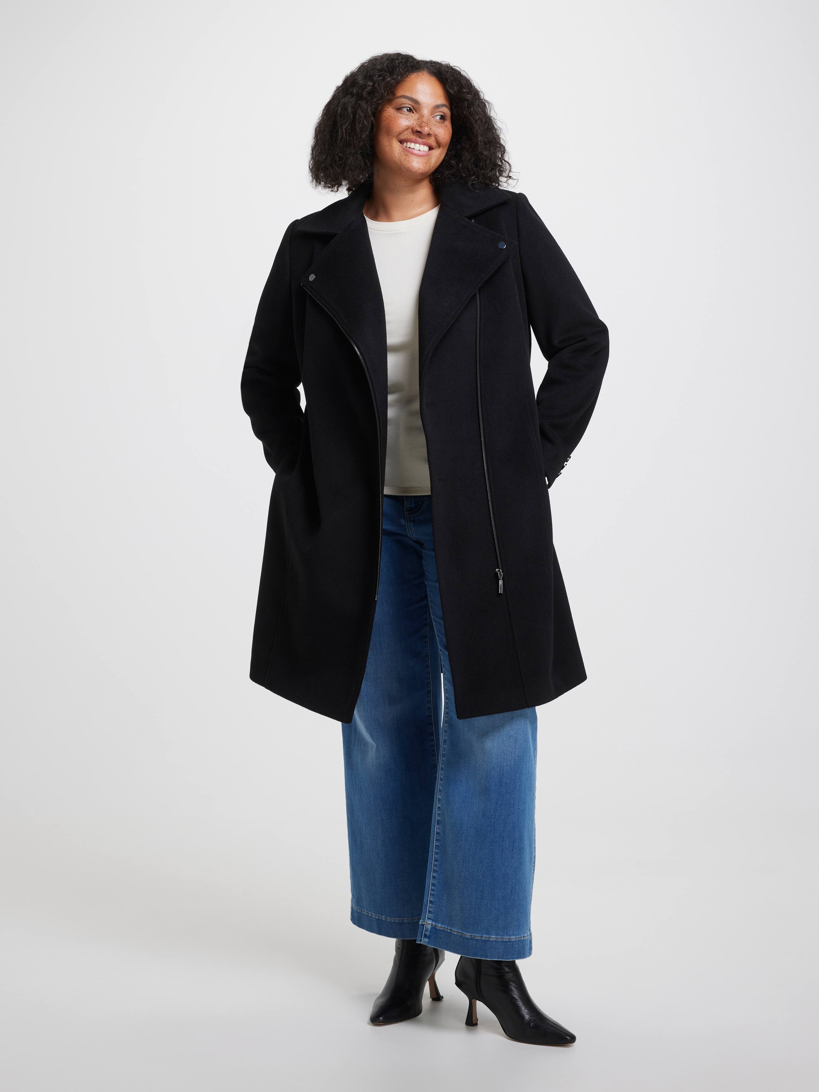 Curve Chloe Zip Wrap Coat