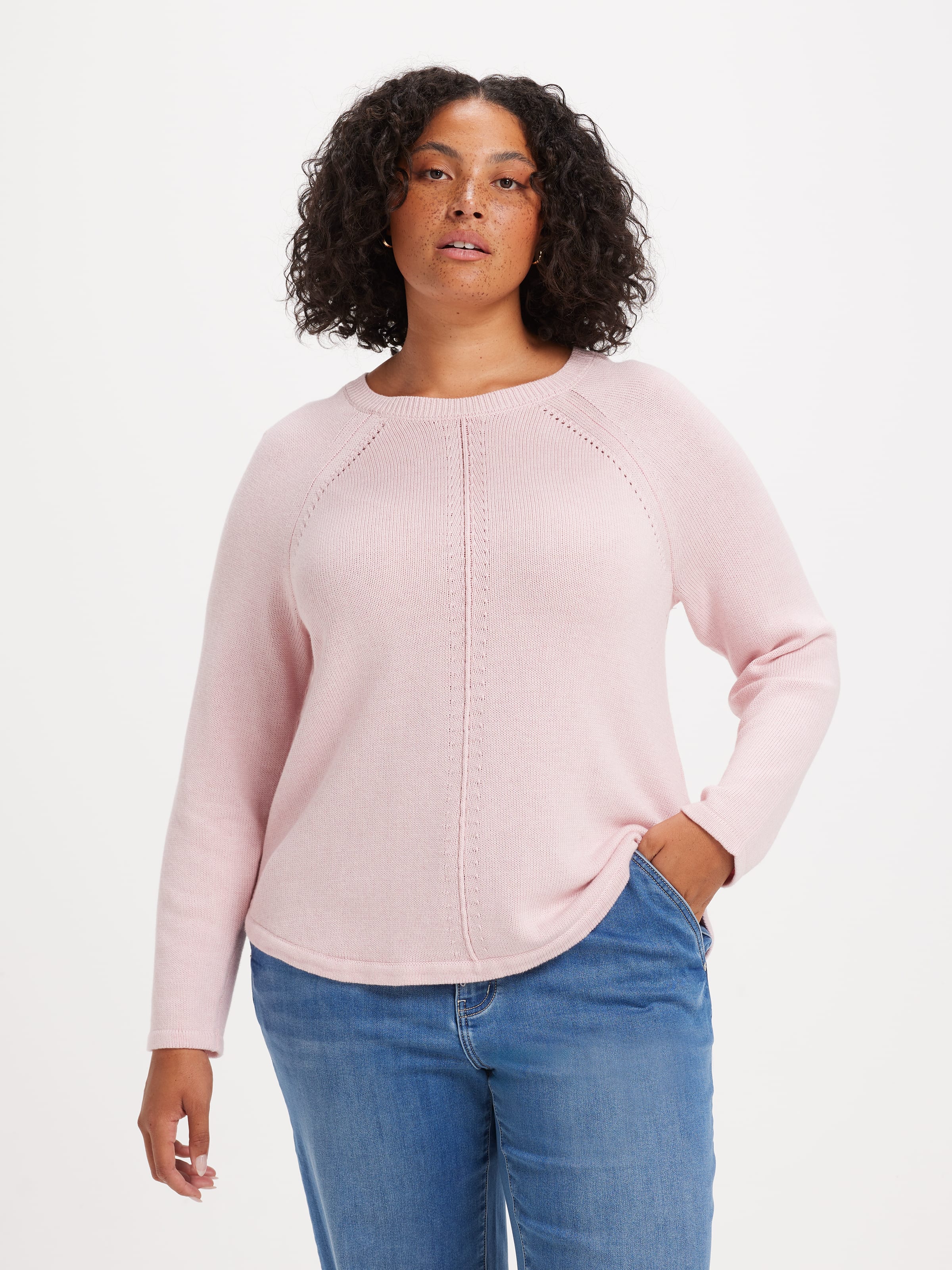 Curve Millie Scoop Hem Pullover