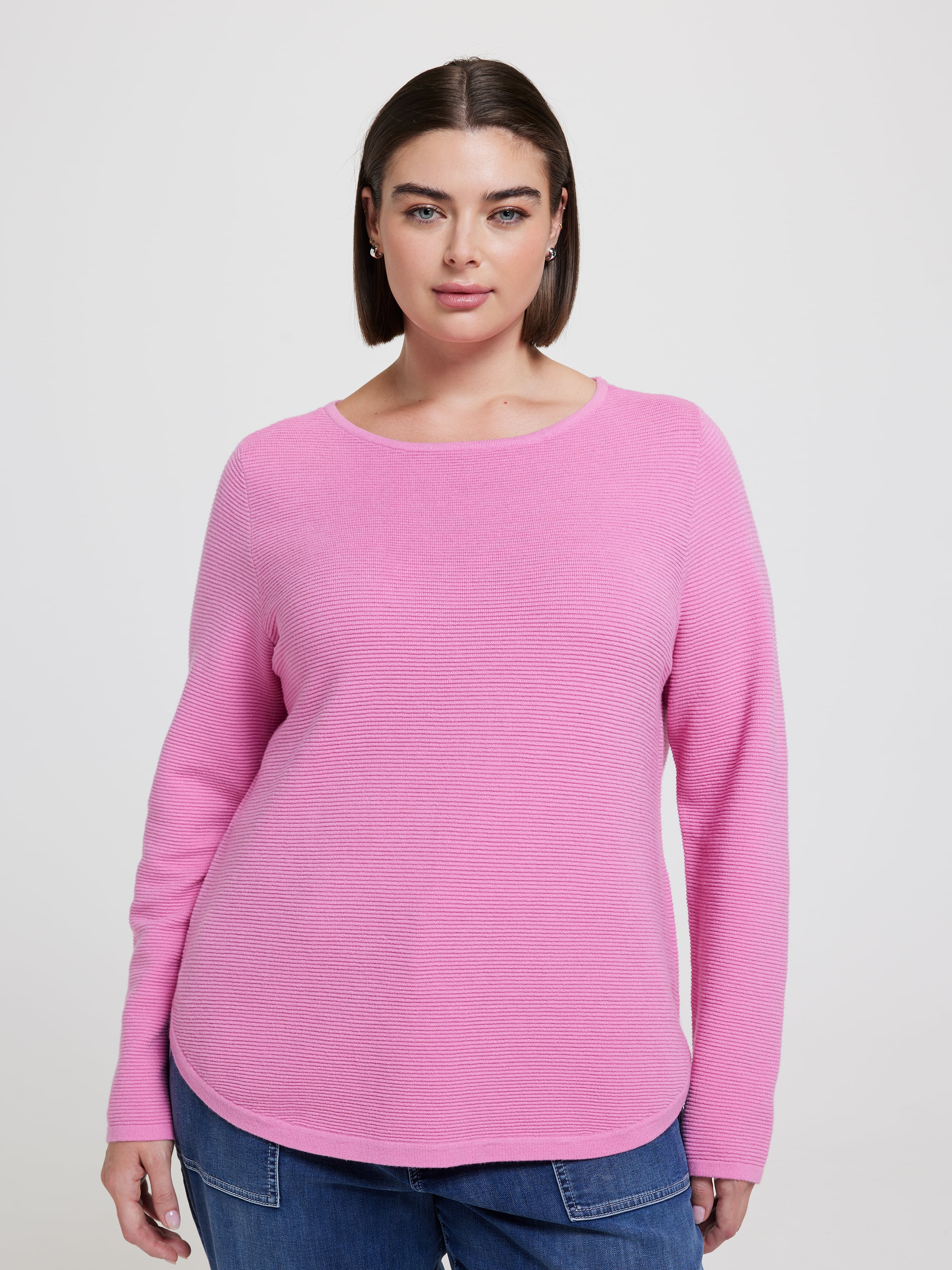 Curve Millie Ottoman Scoop Pullover