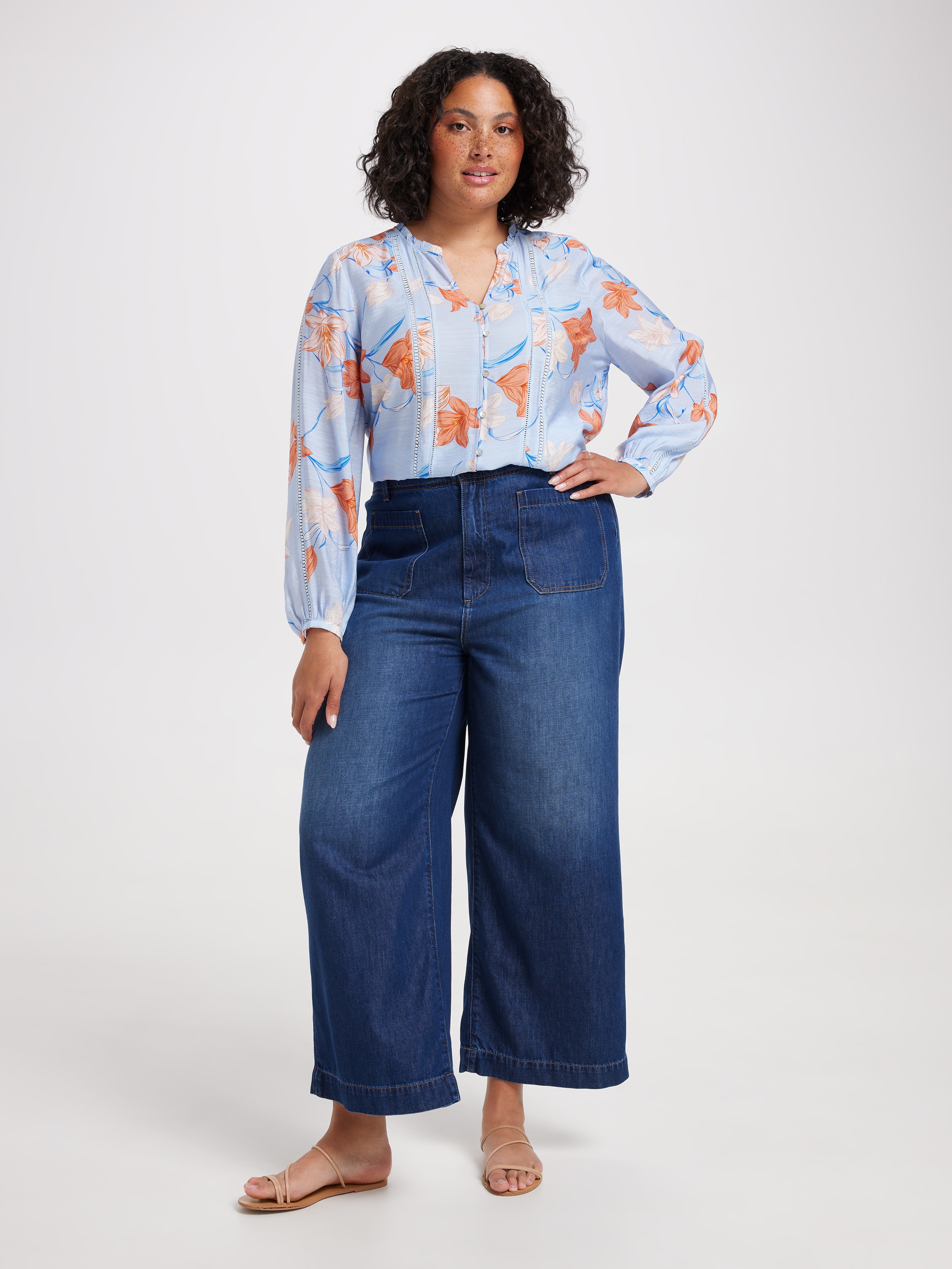 Jamie Lace Insert Blouse