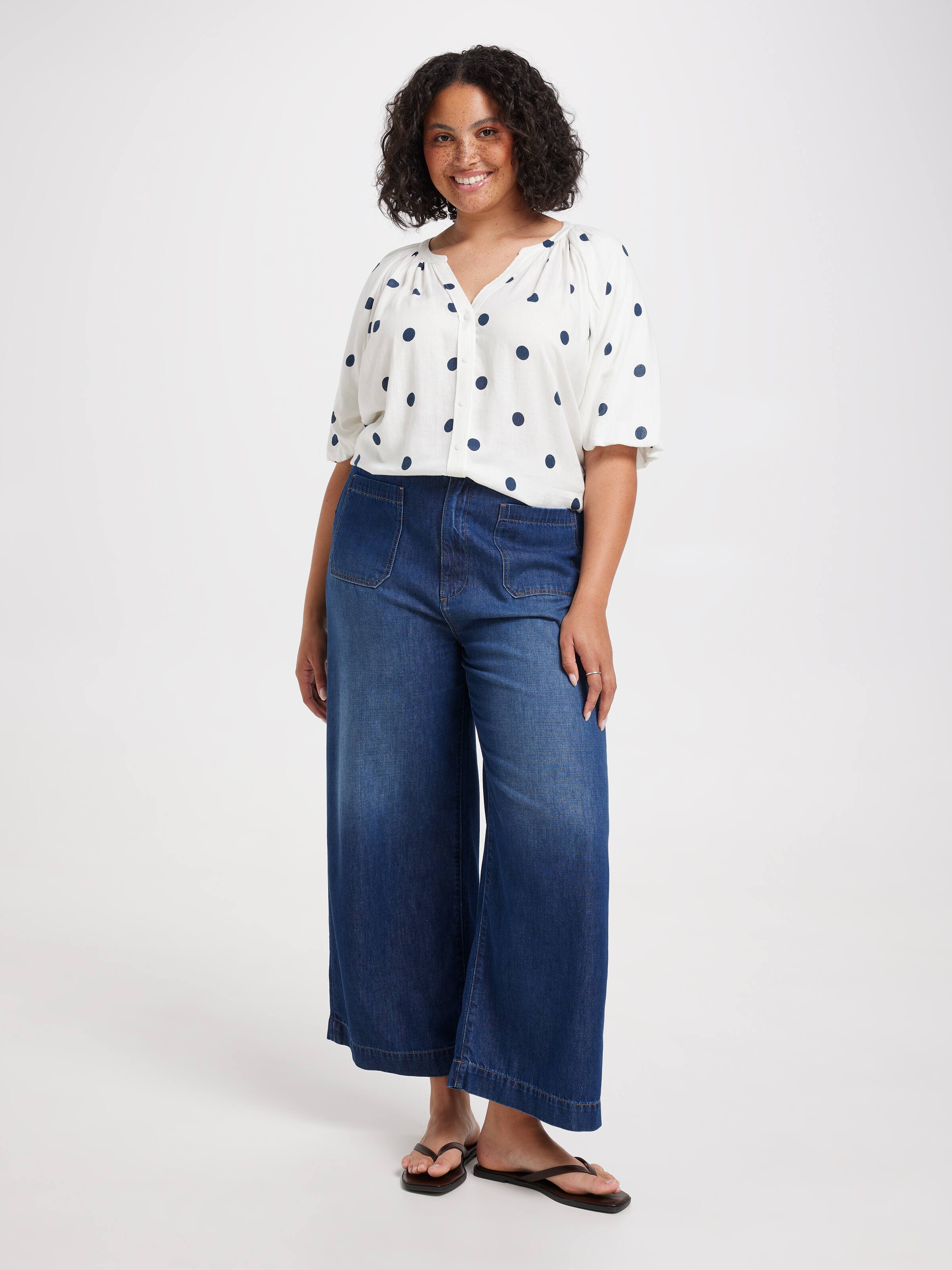 Curve Aliyah Bubble Sleeve Shirt