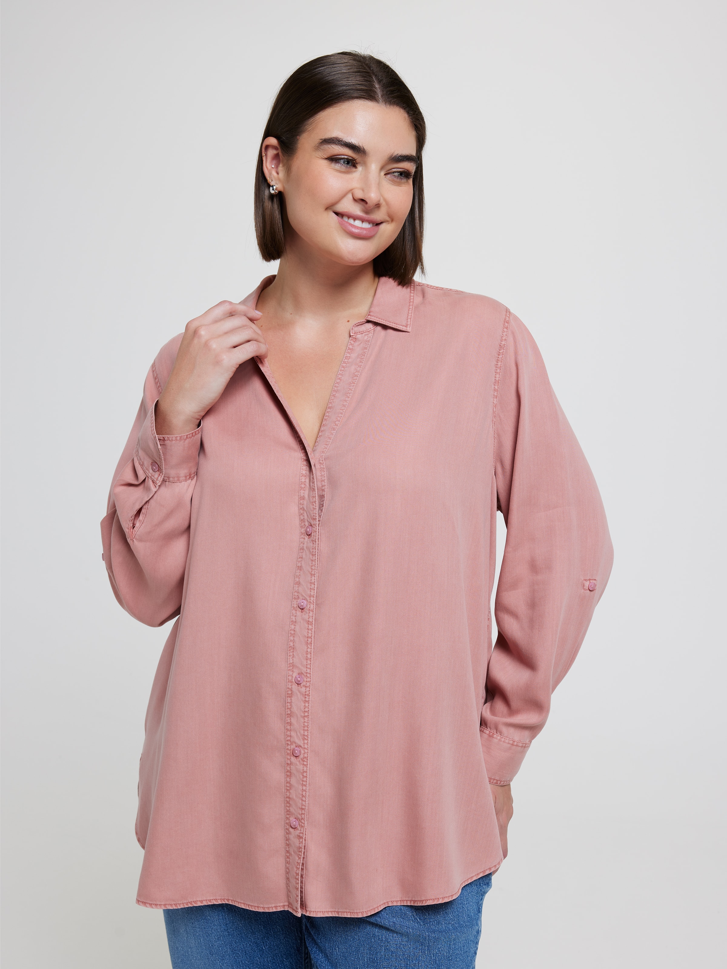 Curve Lacey Lyocell Shirt