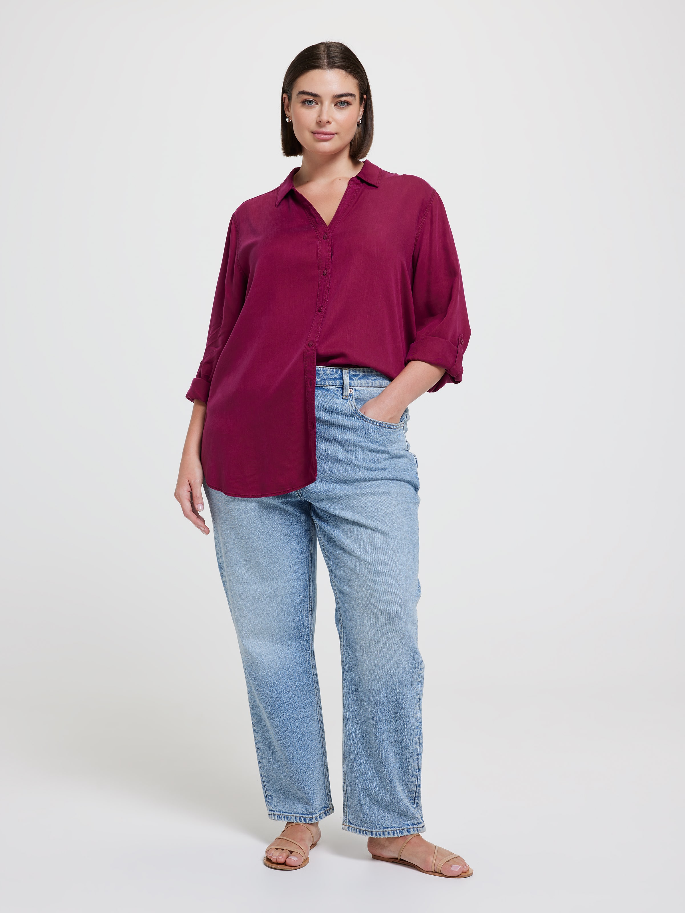 Curve Lacey Lyocell Shirt