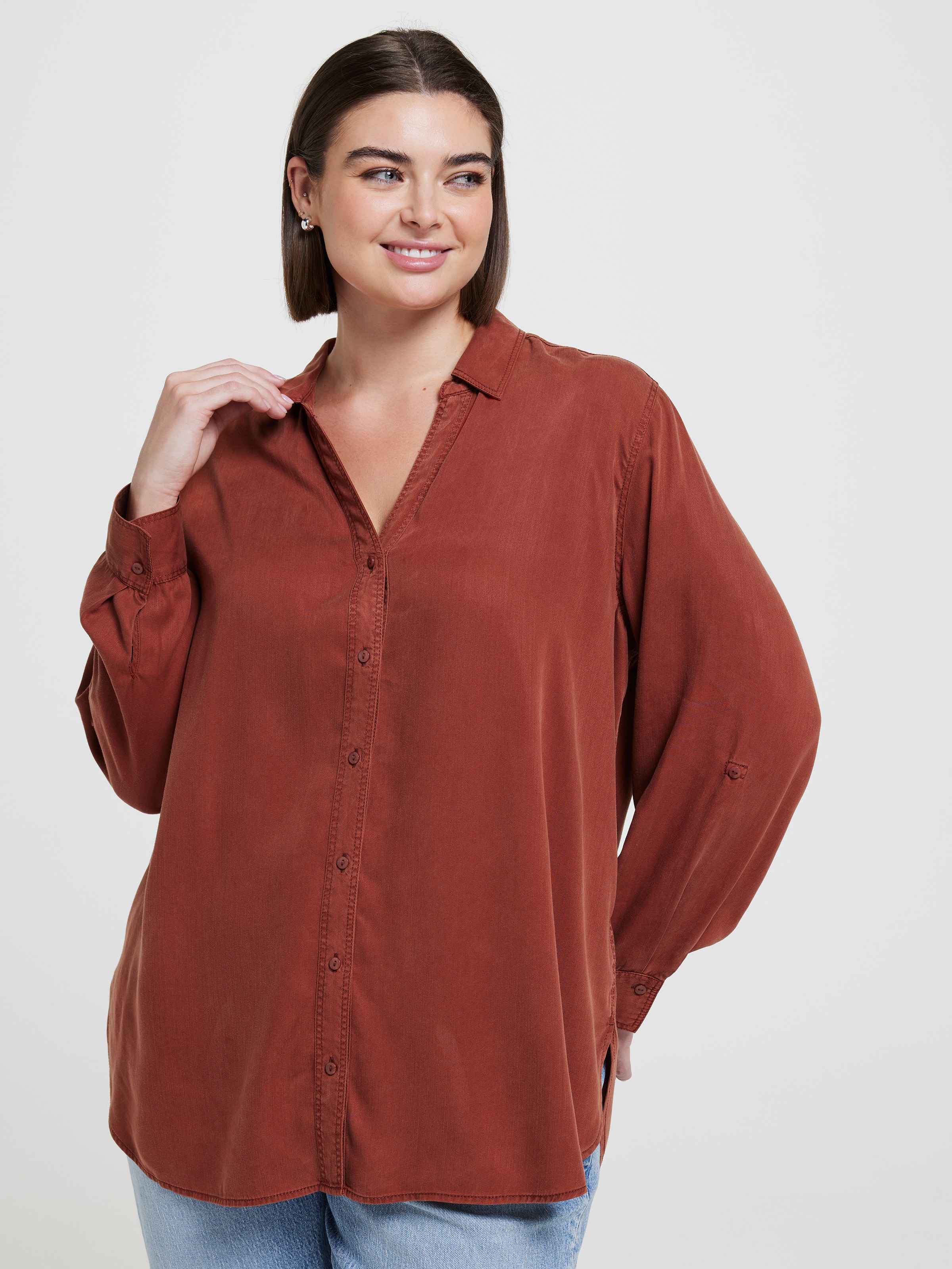 Curve Lacey Lyocell Shirt