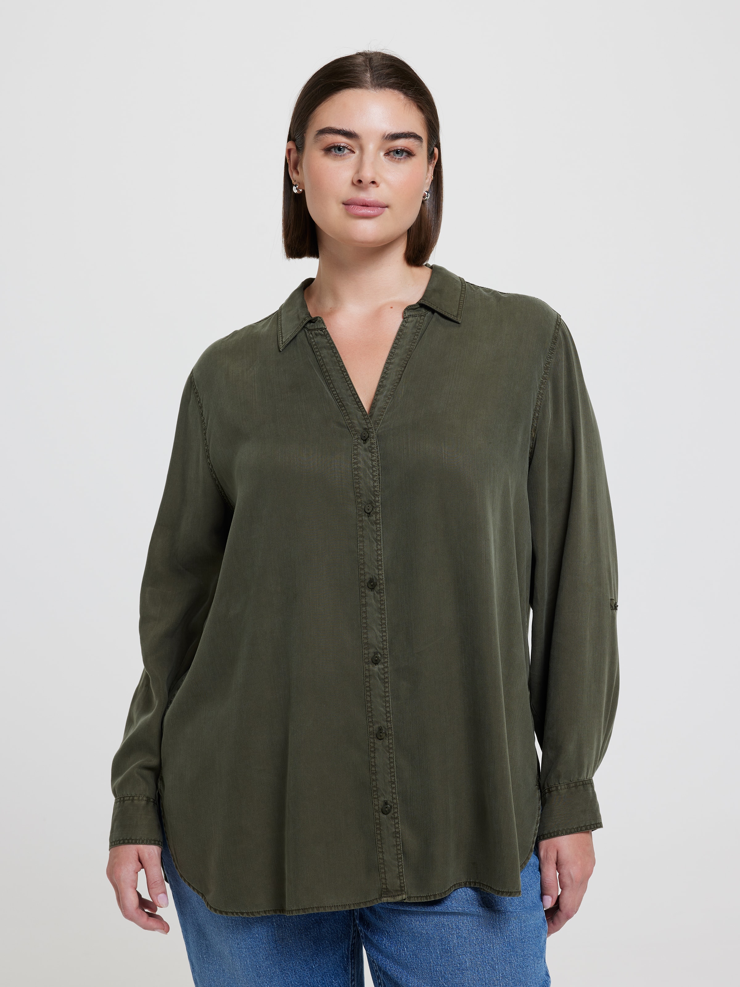Curve Lacey Lyocell Shirt