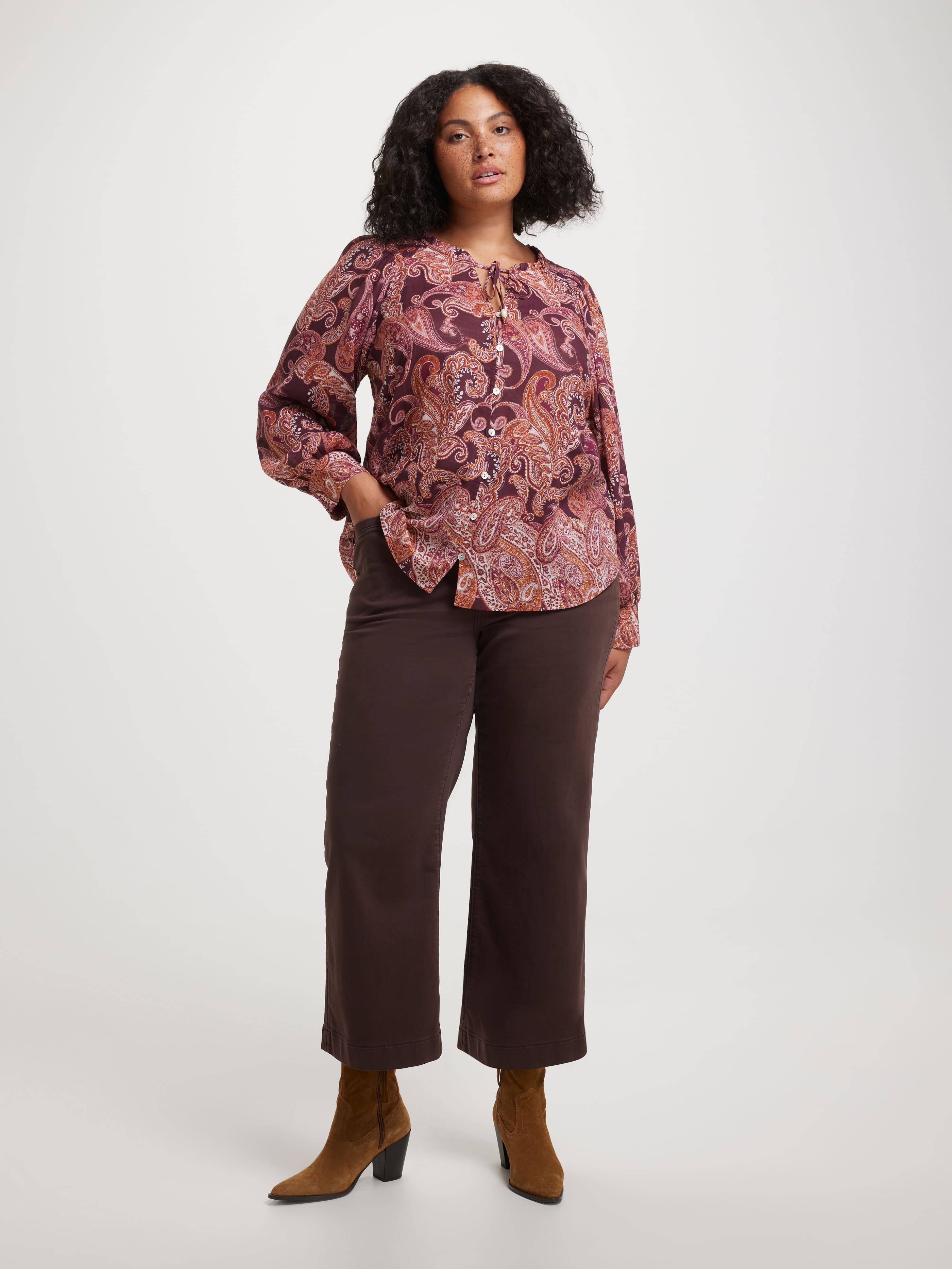 Curve Siobhan Placement Blouse