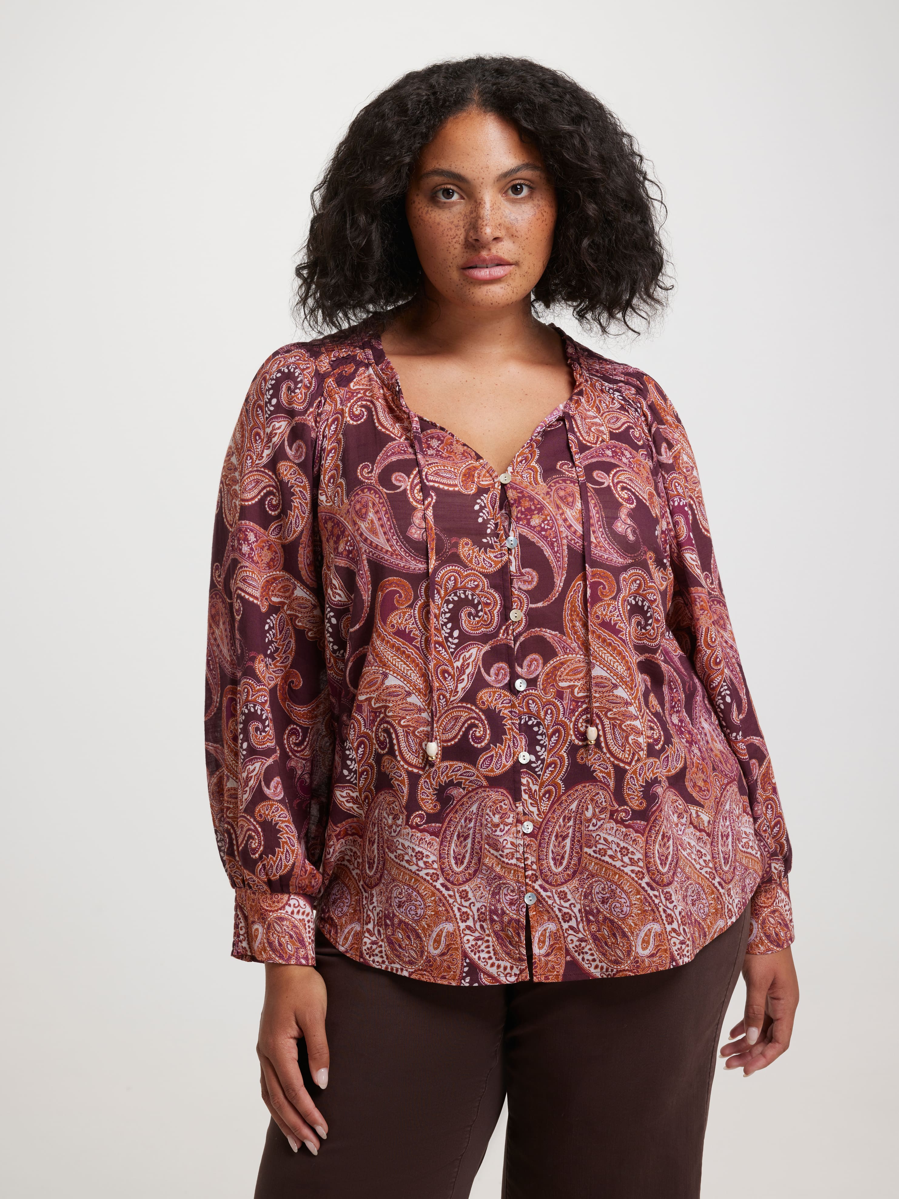 Curve Siobhan Placement Blouse