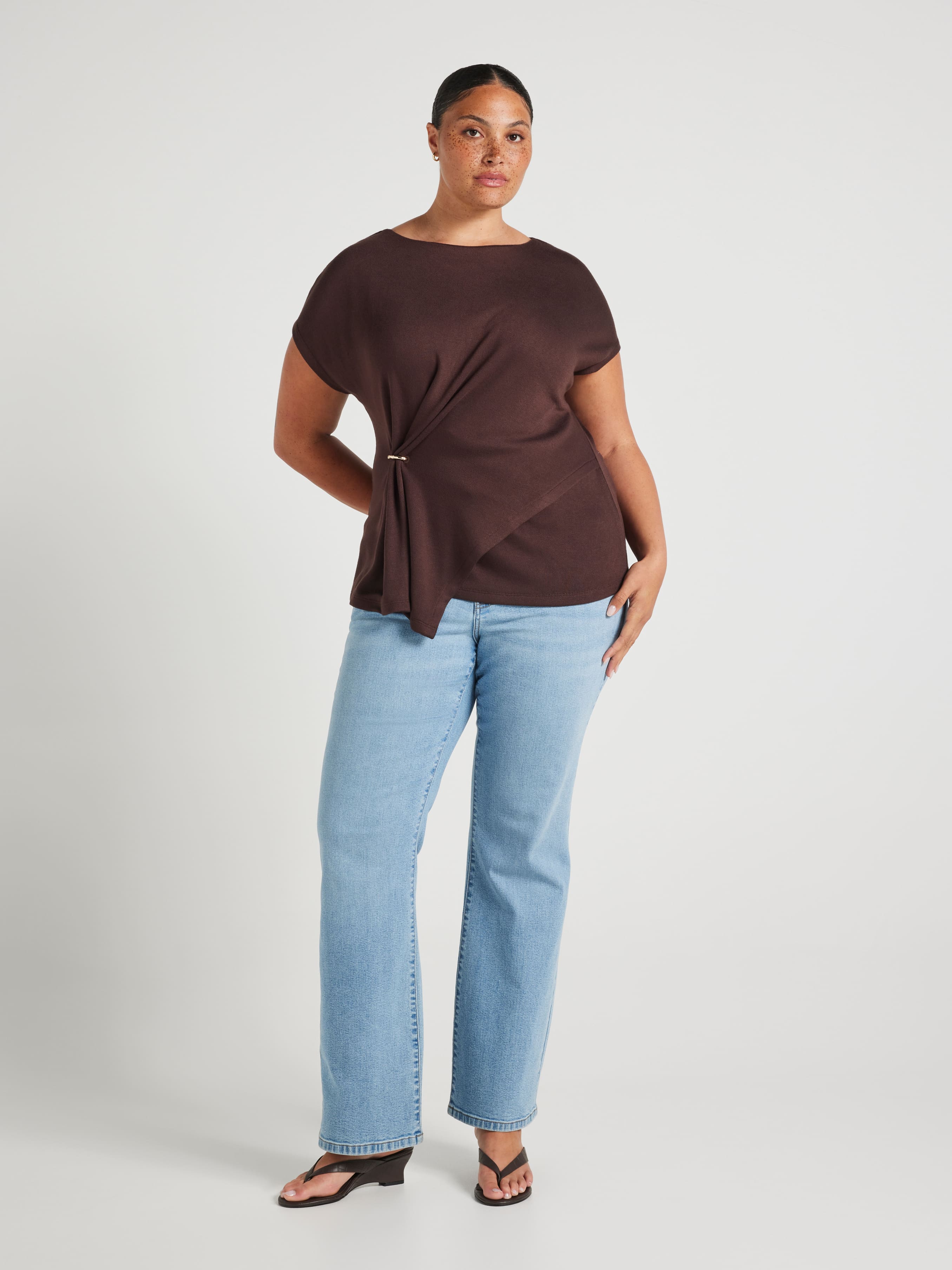 Curve Ophelia Drape Top