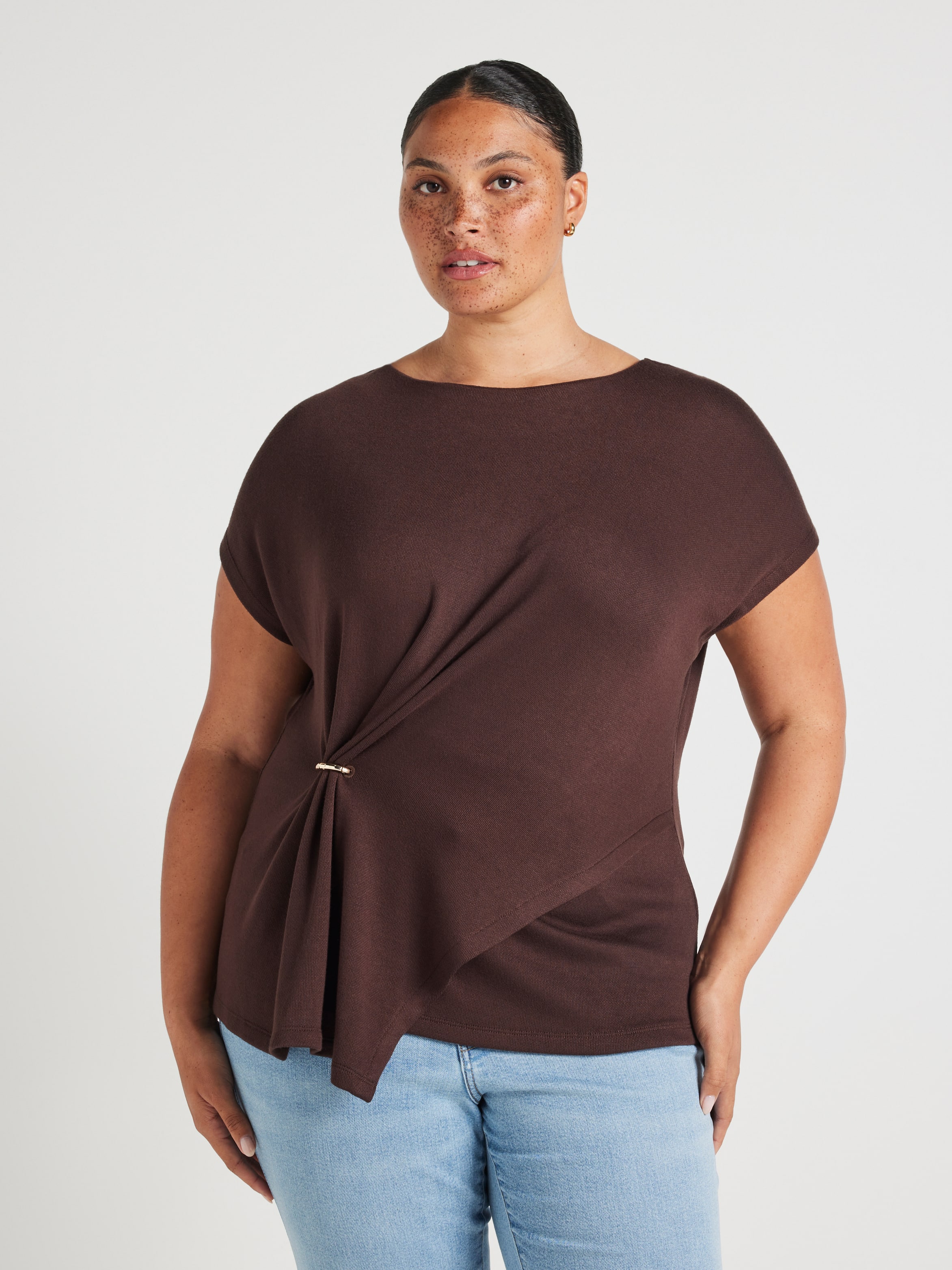 Curve Ophelia Drape Top