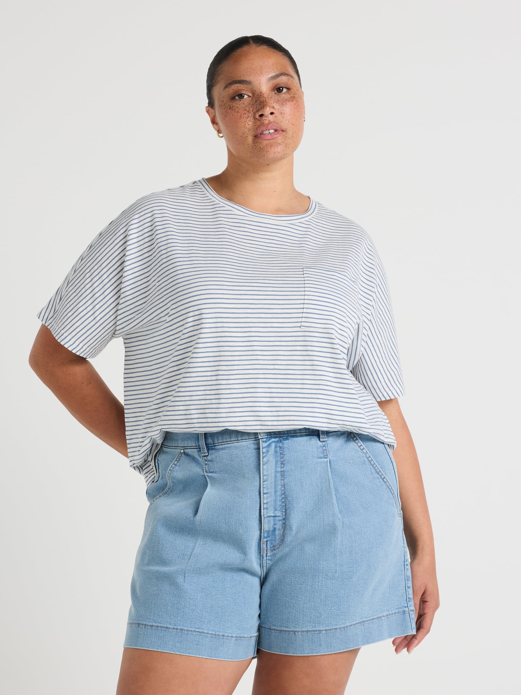 Curve Batwing Slub Tee