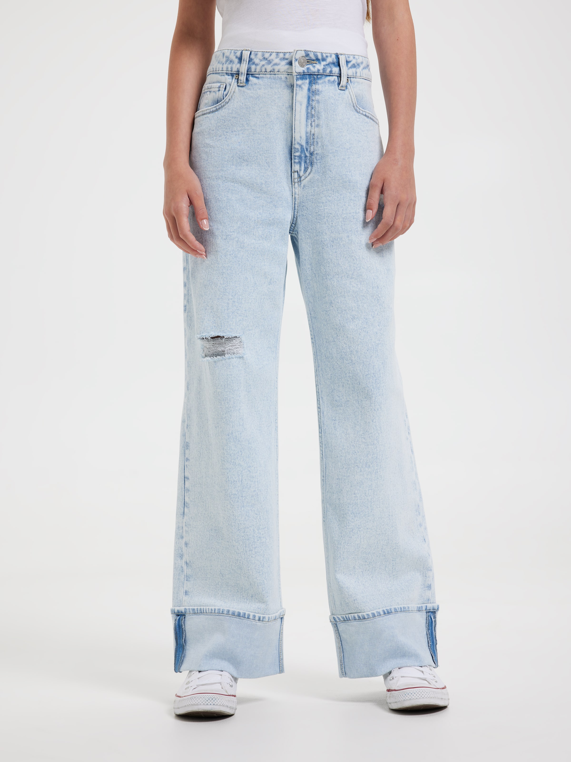 Girls Harlow Turn Up Hem Jean