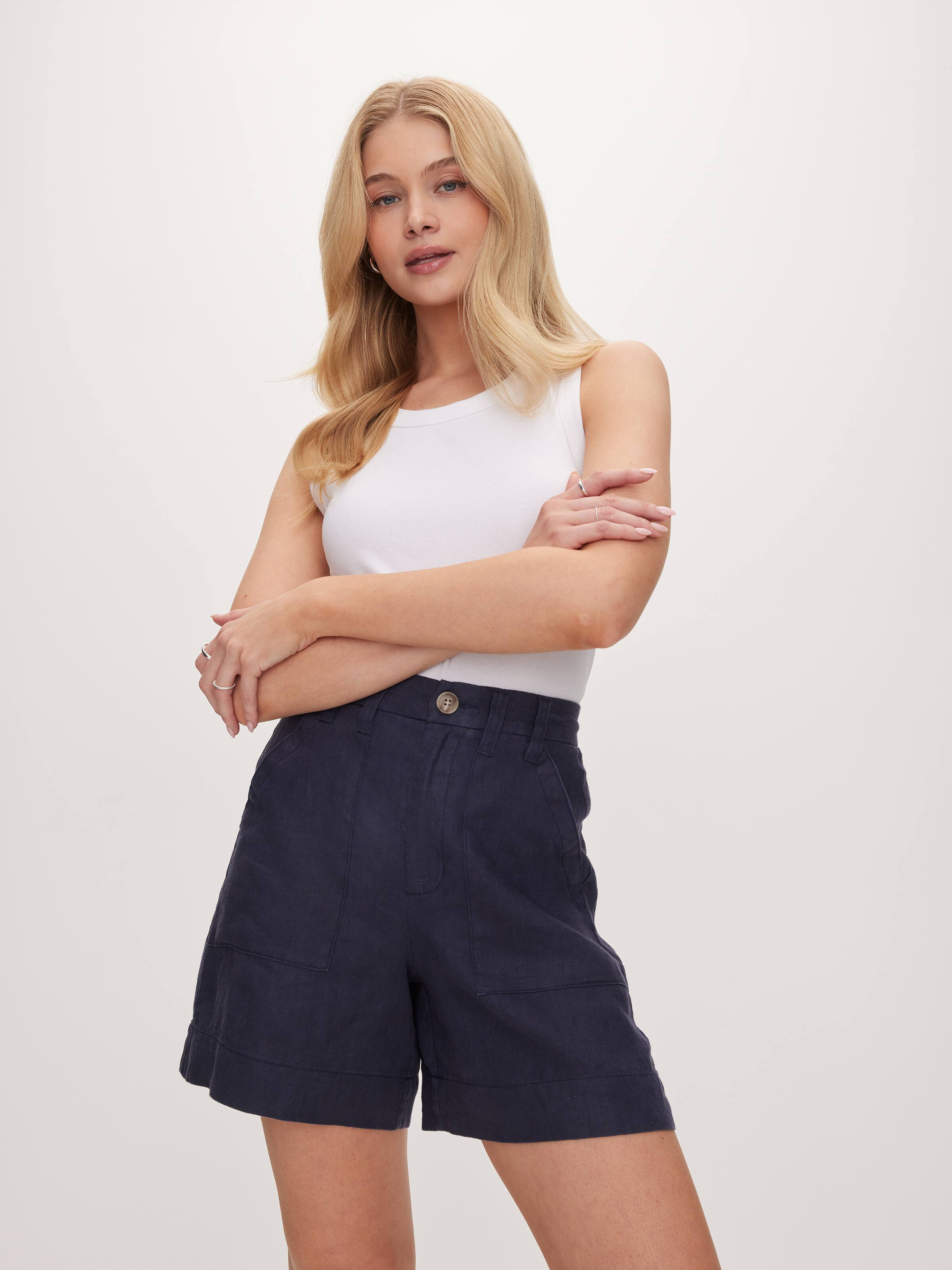 Linen Utility Short