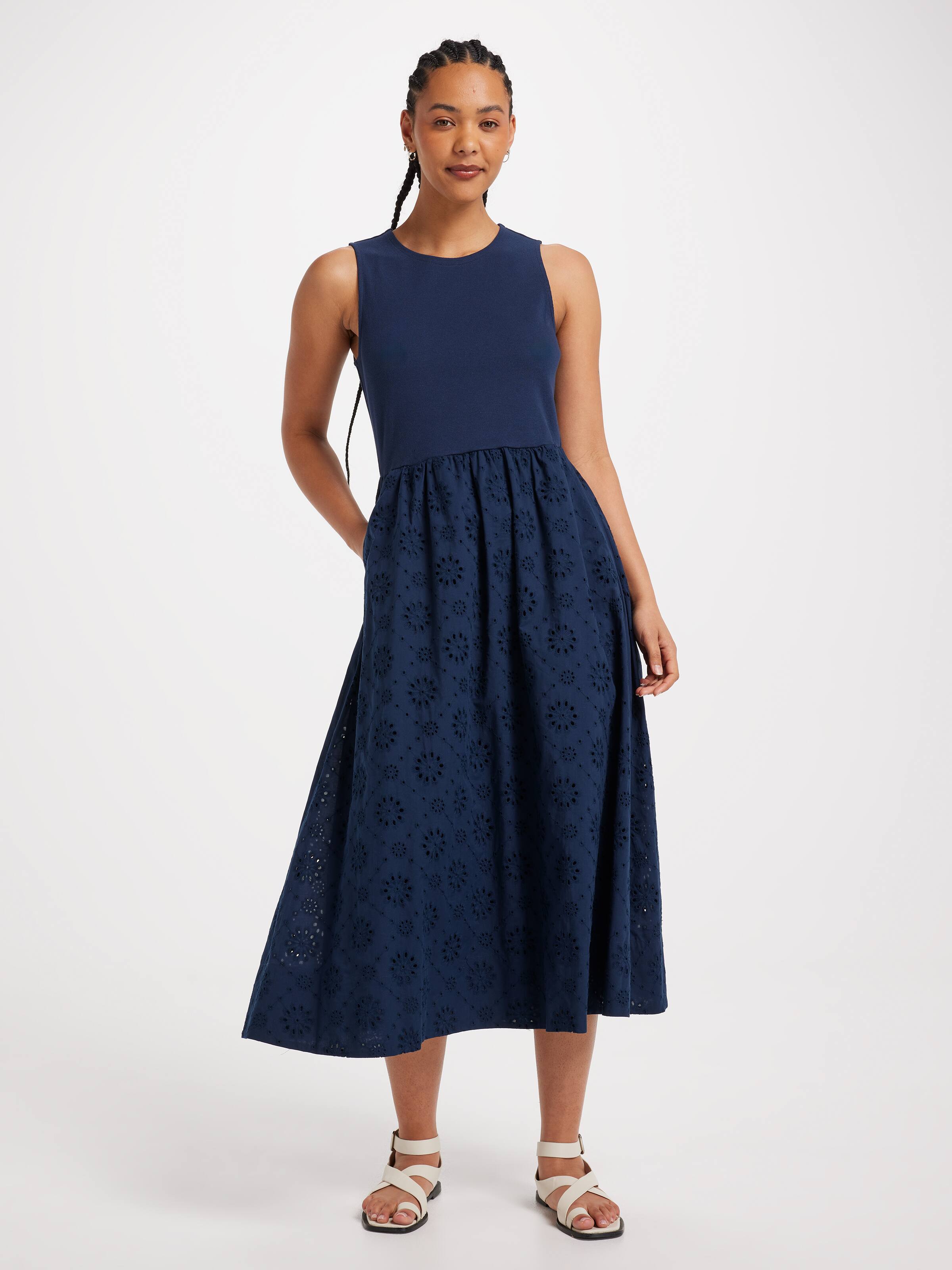 Rita Embroidery Twofer Dress