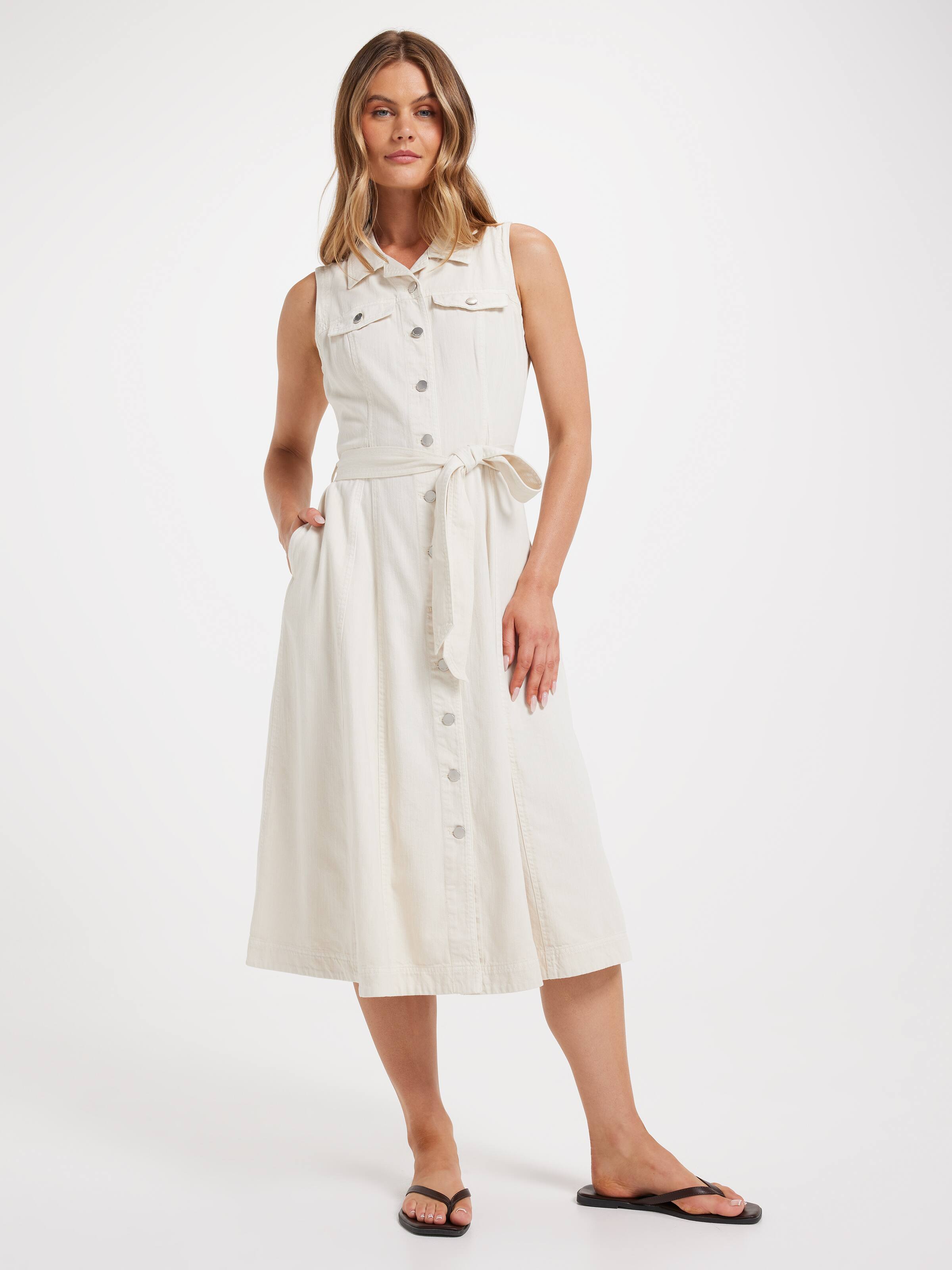 Mira Denim Midi Dress