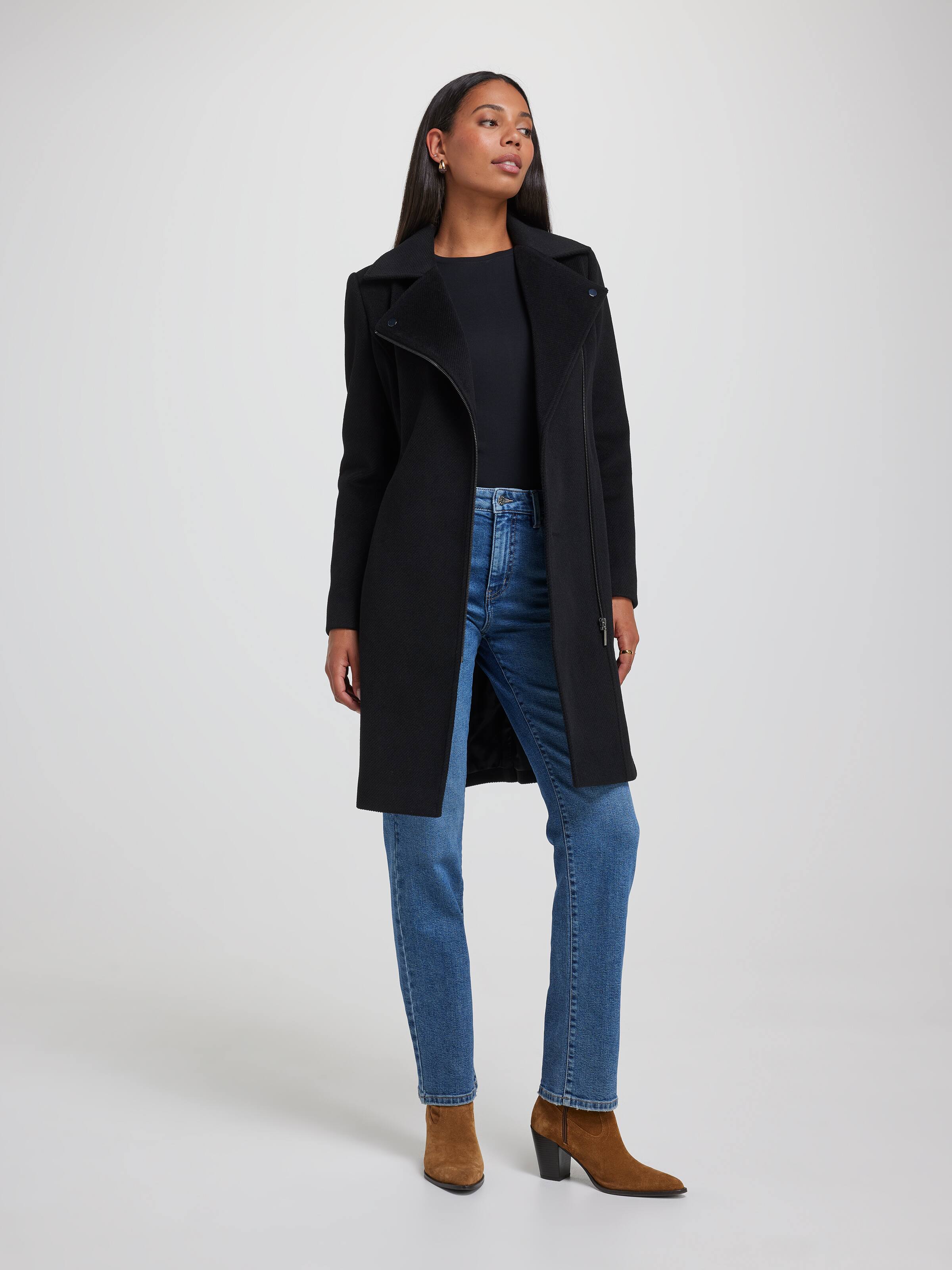 Chloe Zip Wrap Coat
