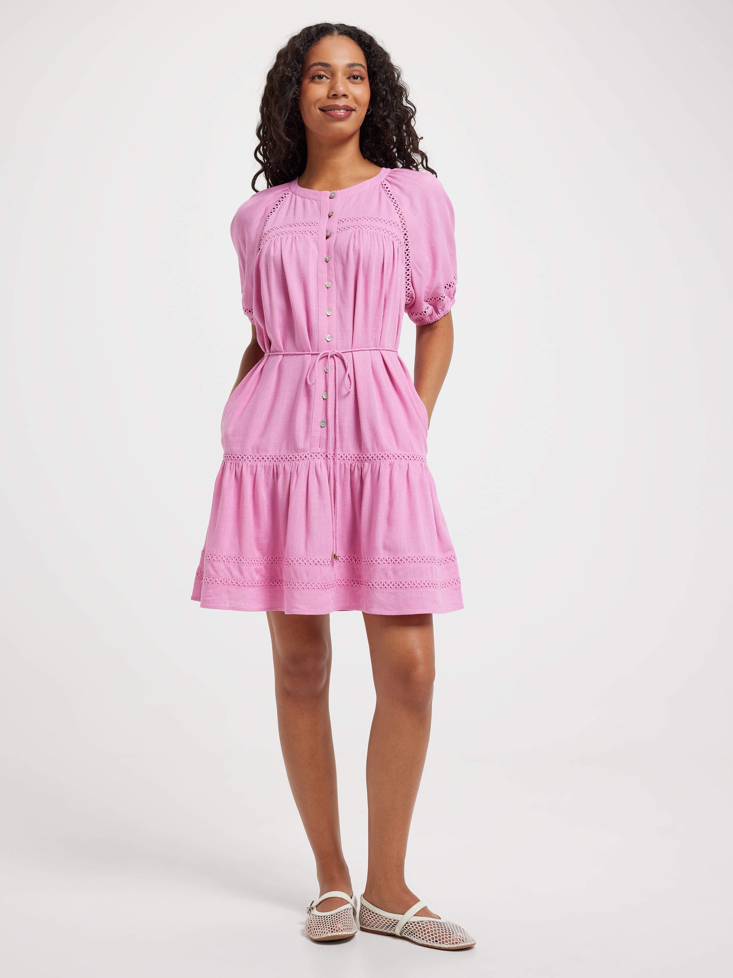 Phoebe Tiered Lace Dress