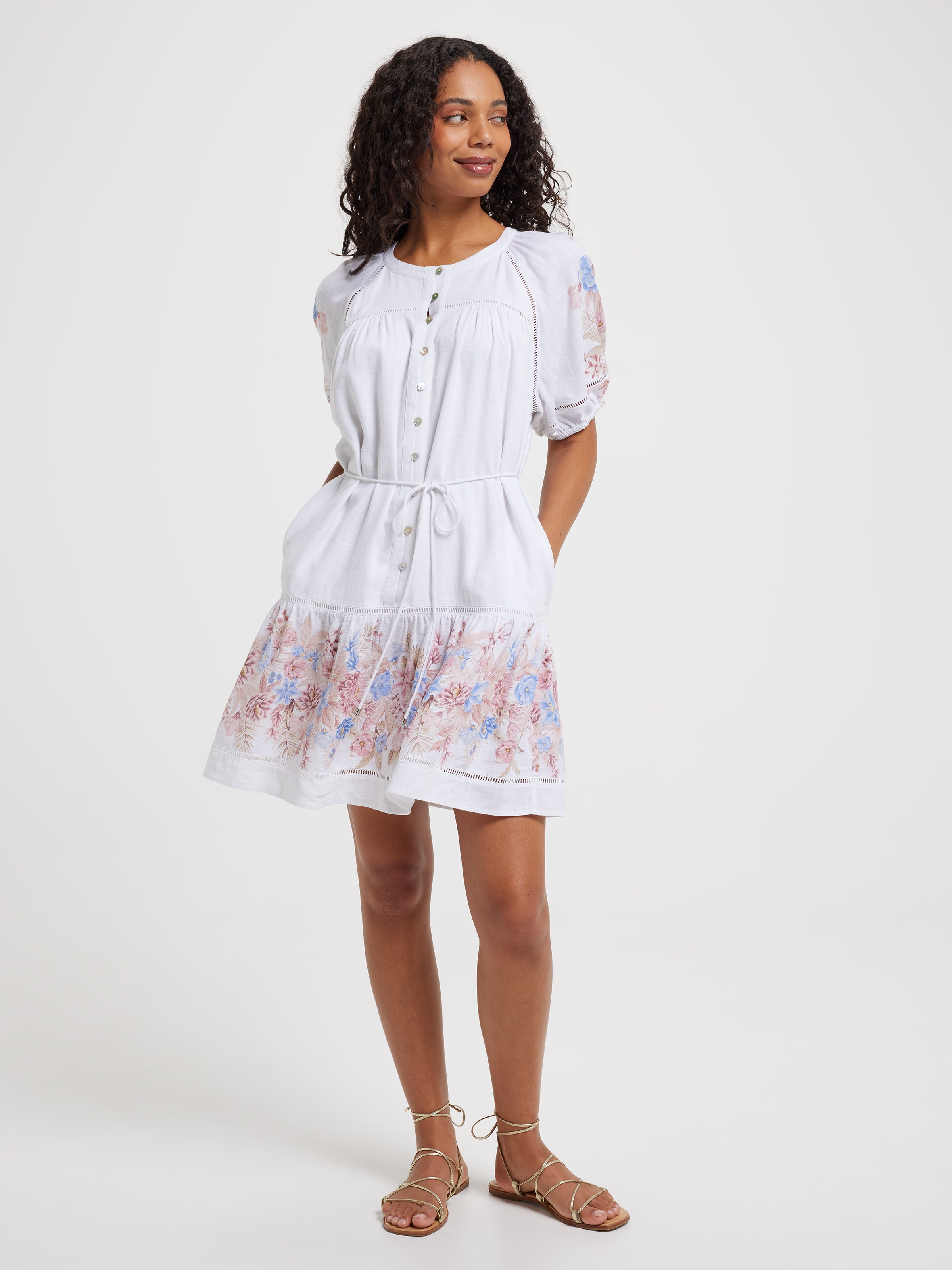 Phoebe Tiered Lace Dress