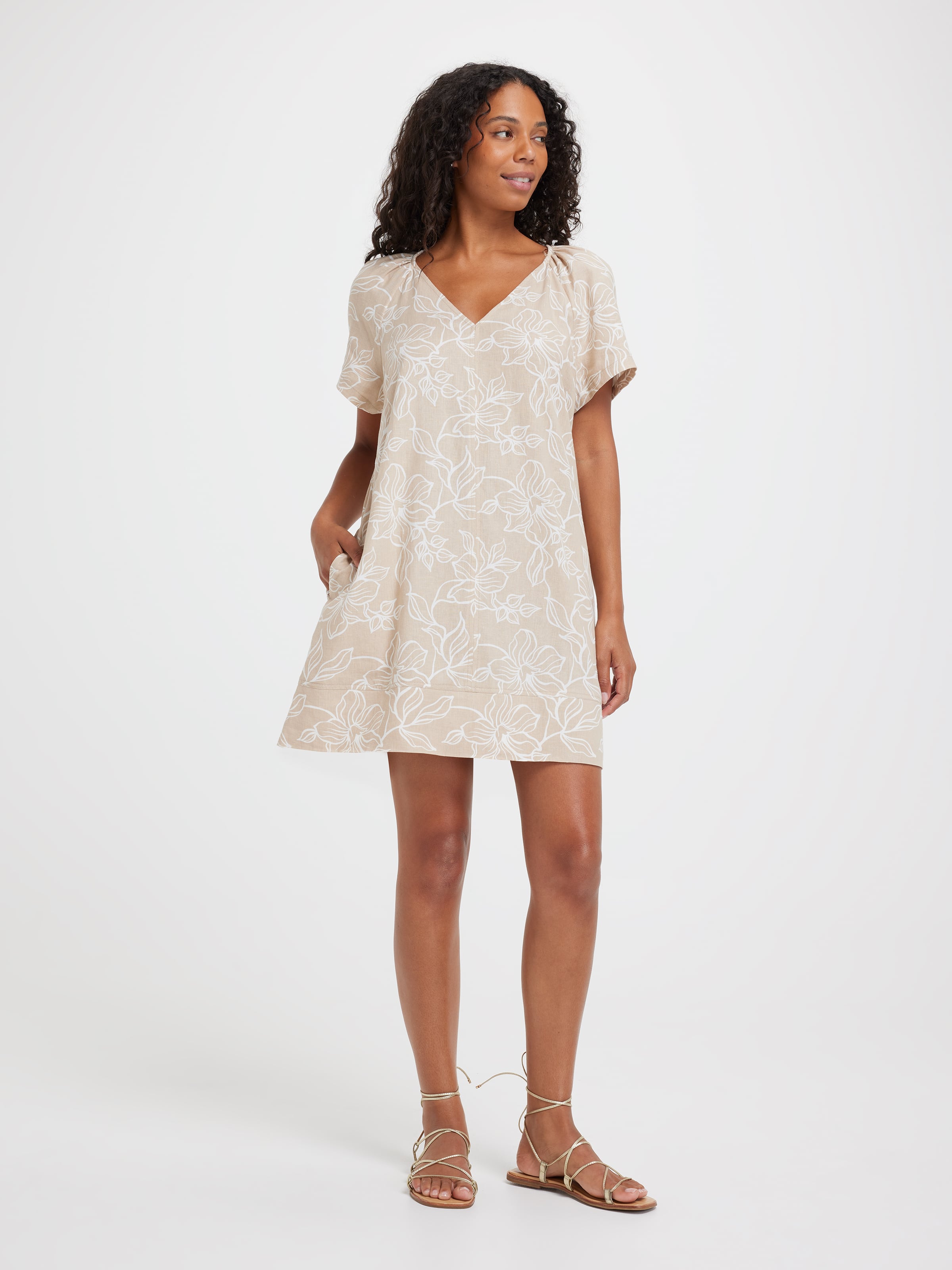 Gabby V Neck Mini Dress