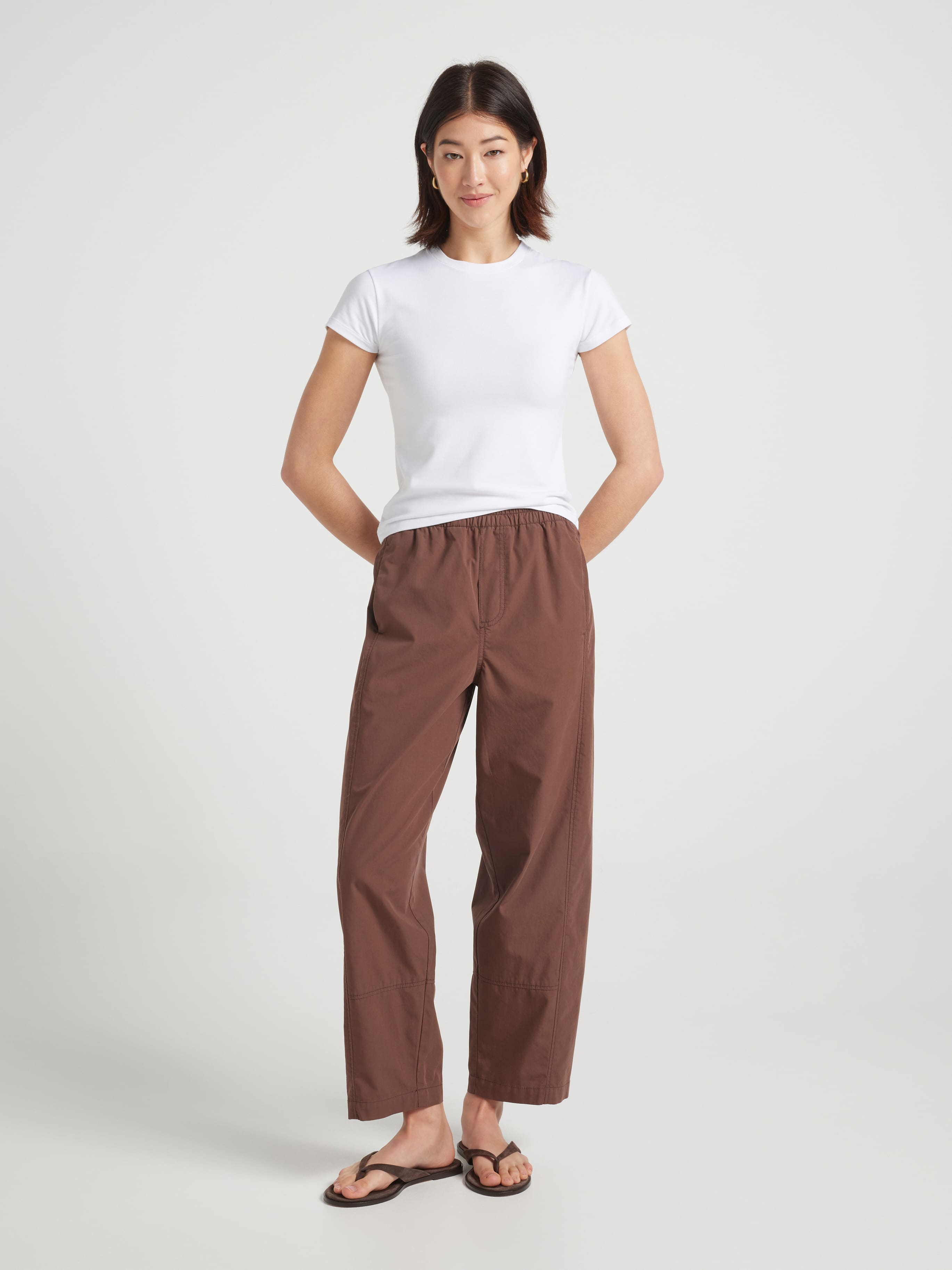 Cody Pull On Barrel Leg Ankle Pant