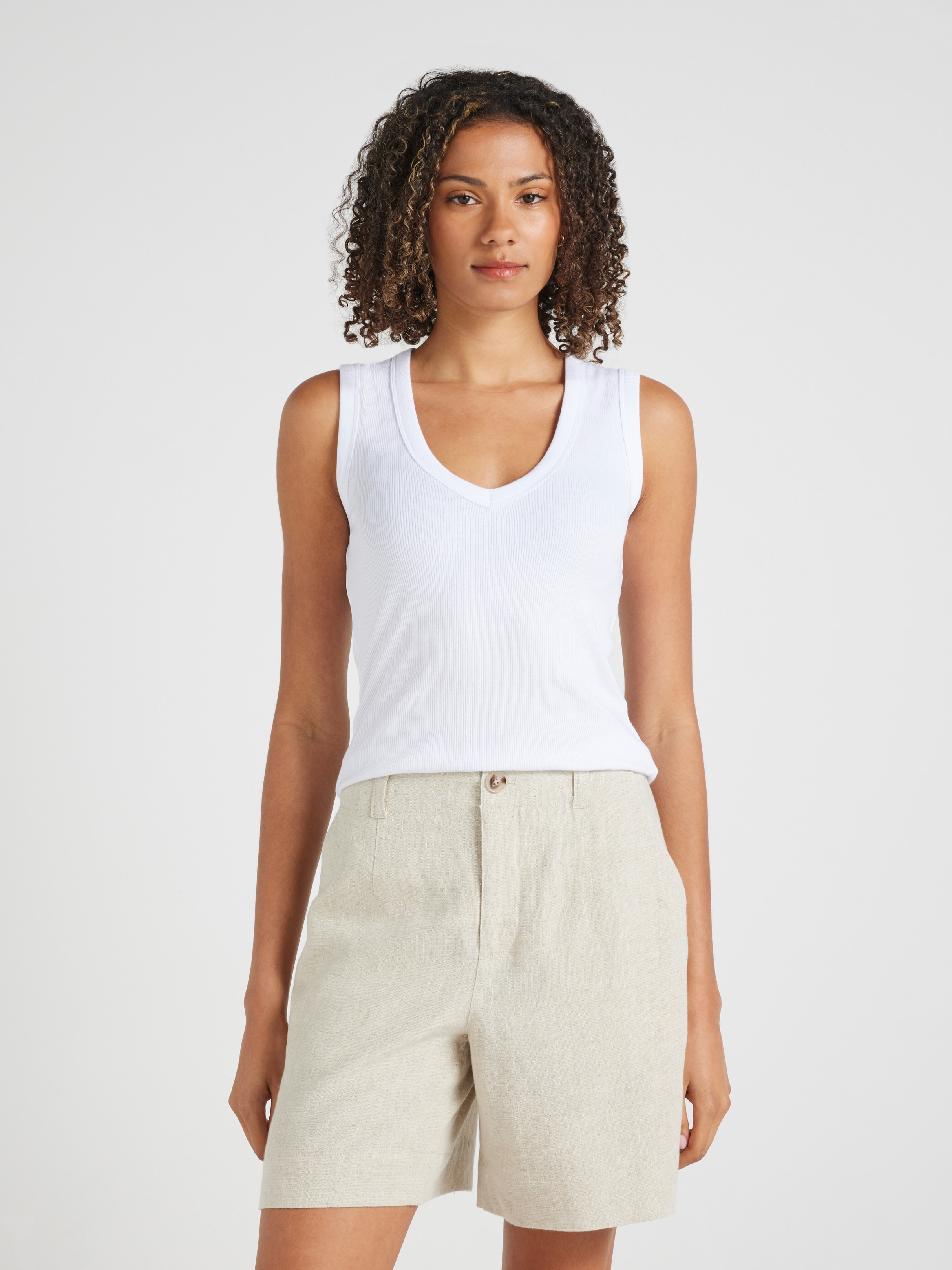 Belmont High Rise Linen Shorts
