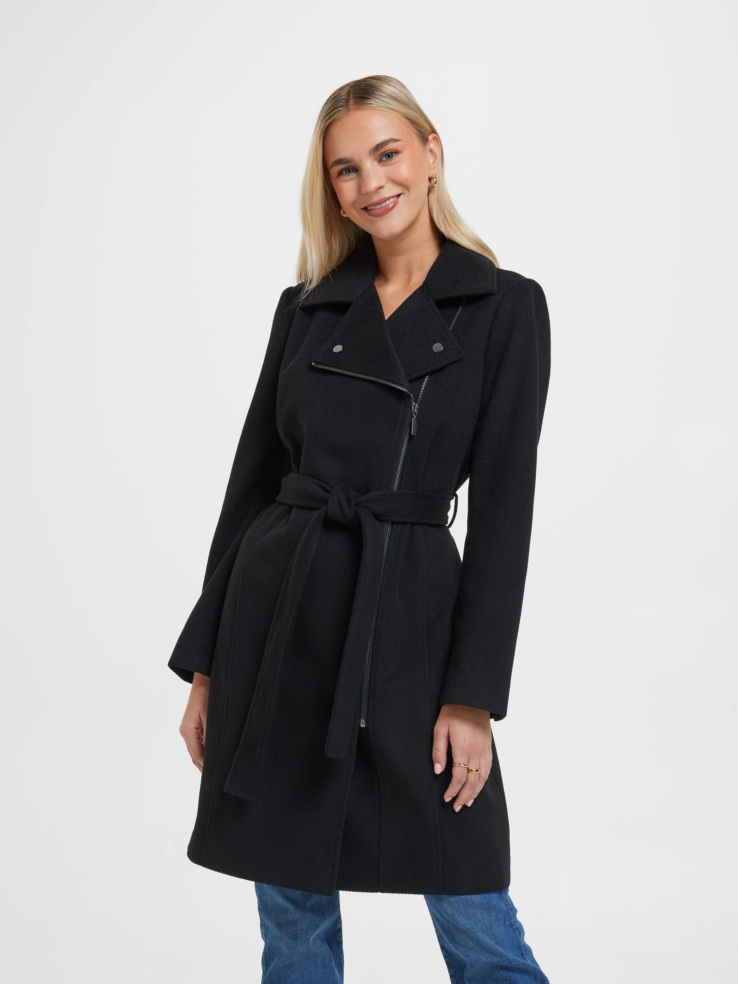 Chloe Zip Wrap Coat