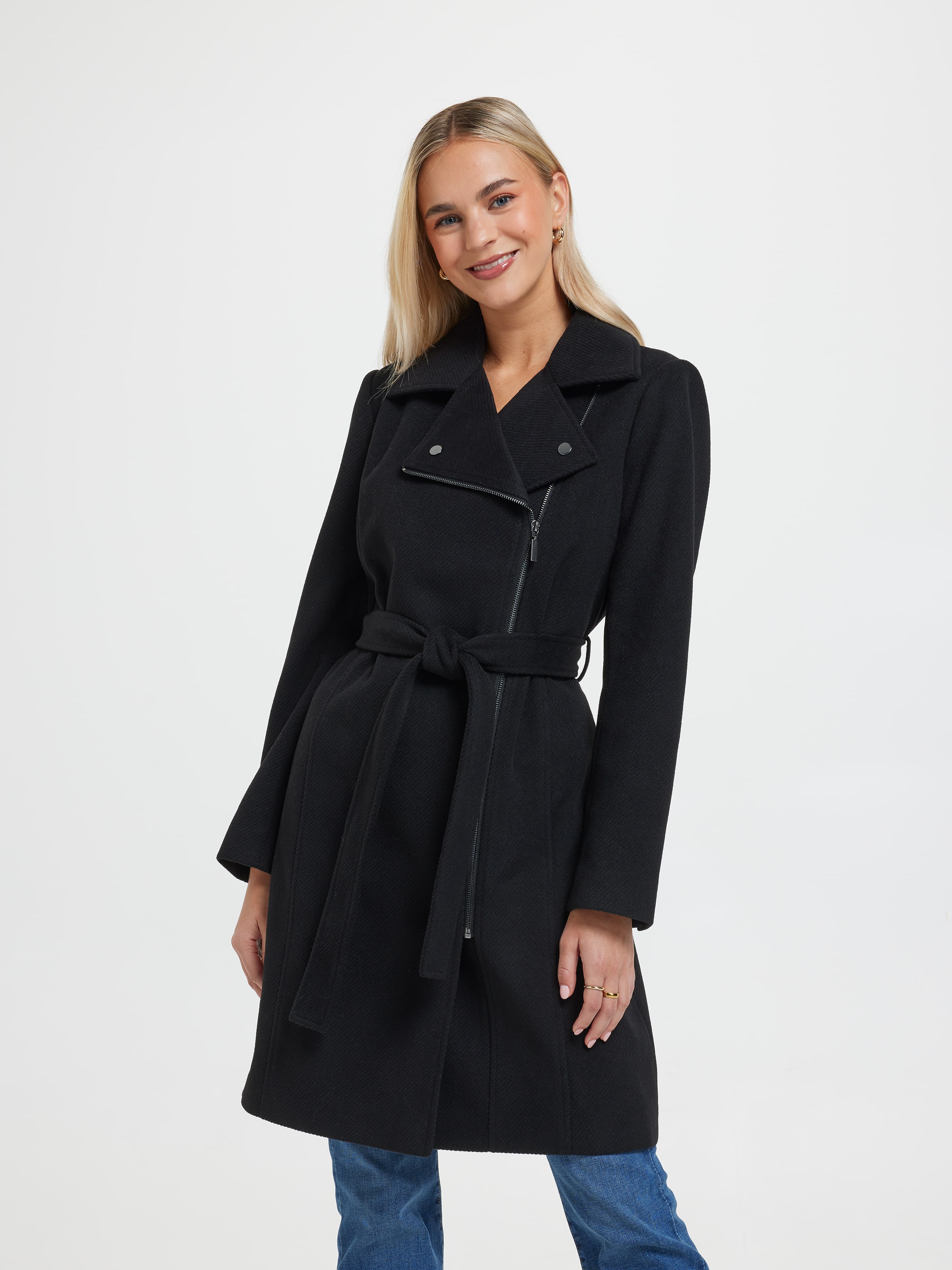 Image for Chloe Zip Wrap Coat from JustGroupNZ