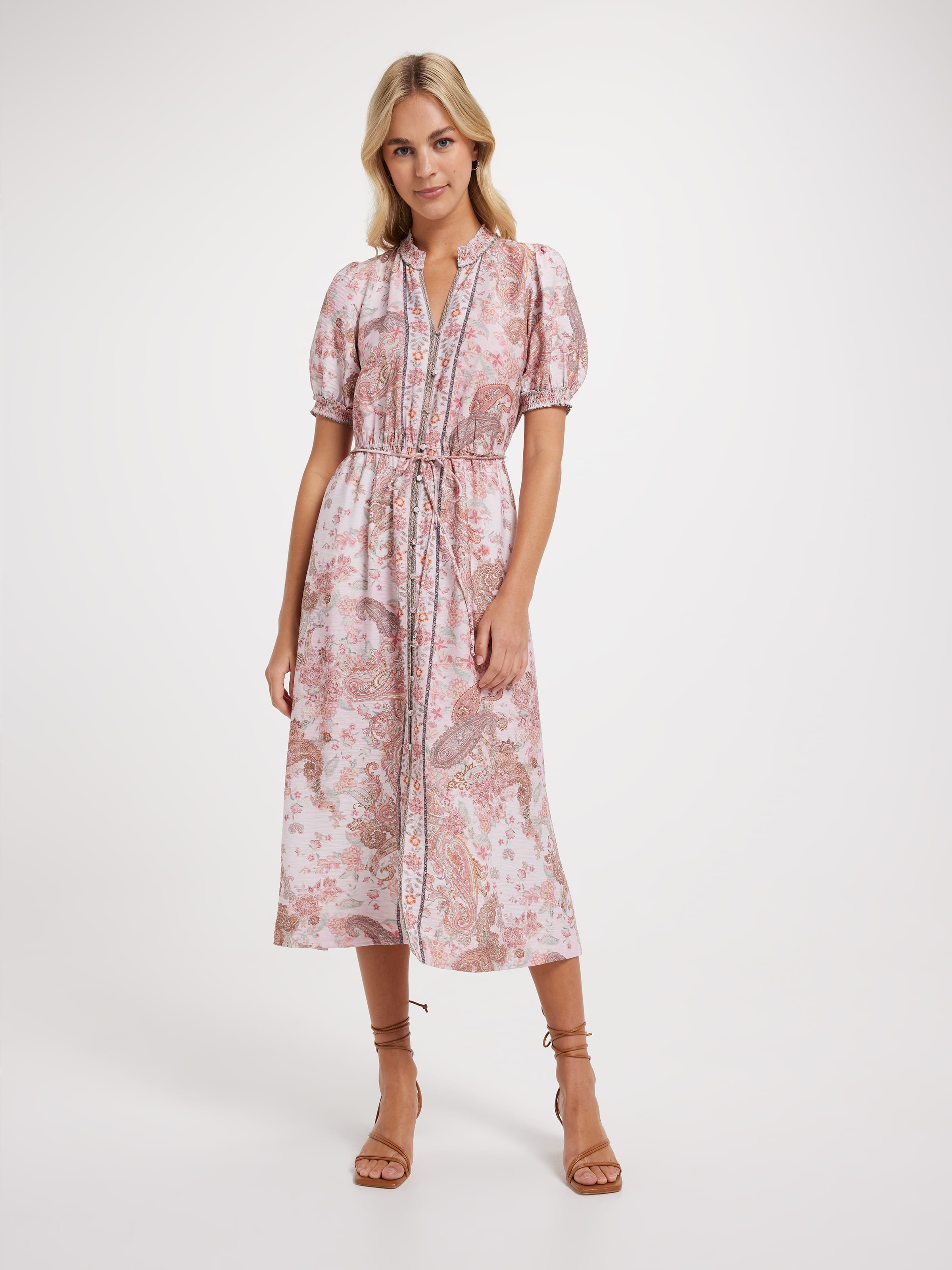 Lily Placement Midi Dress
