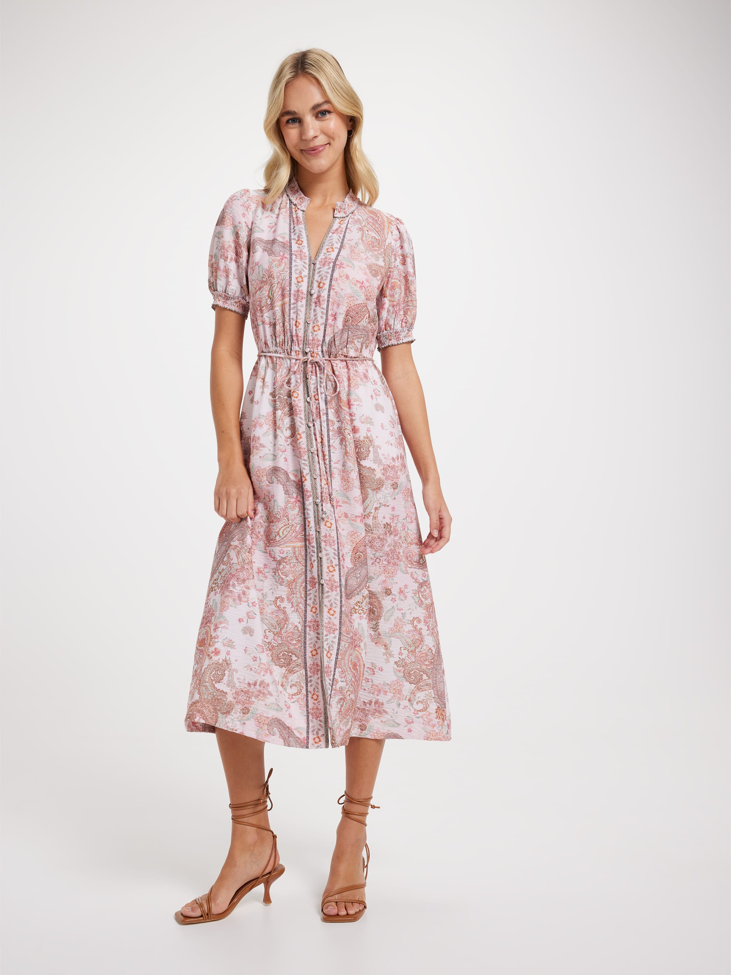 Lily Placement Midi Dress