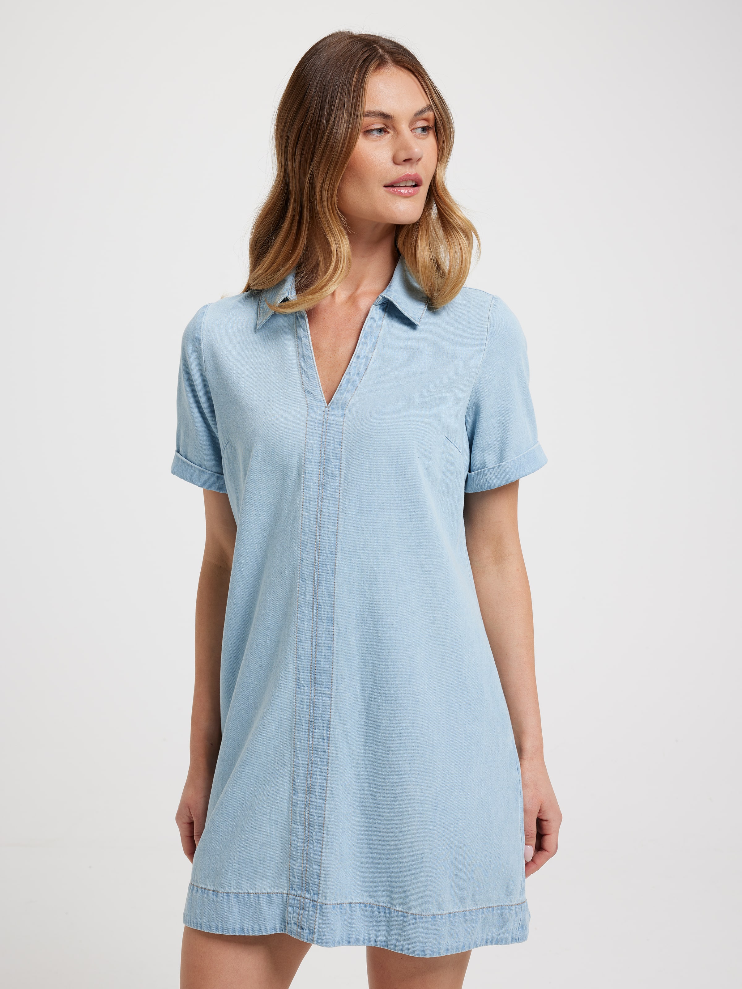 Andy Denim Popover Dress