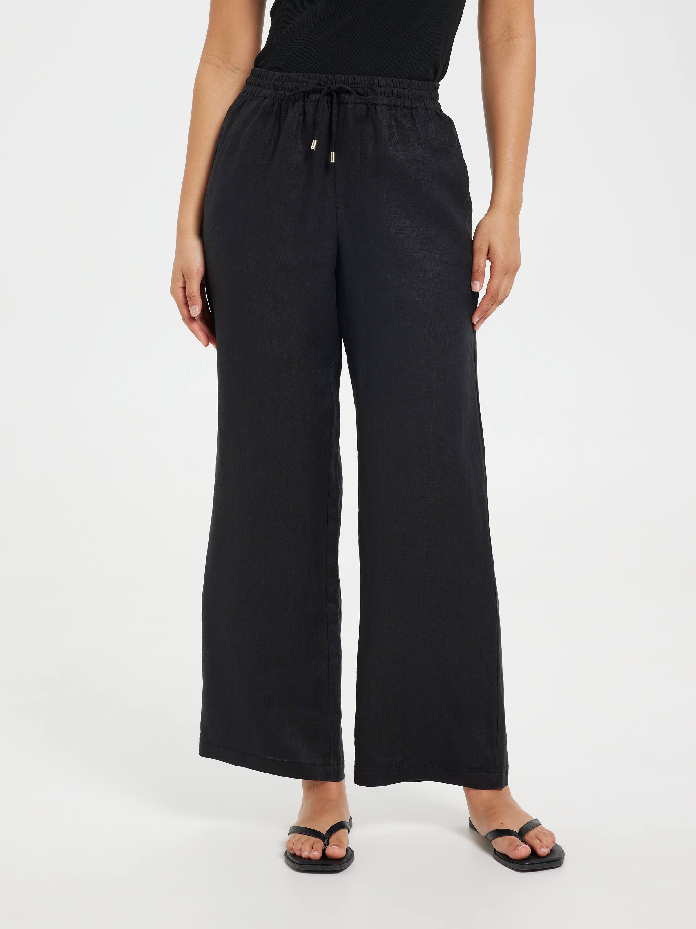 Linen High Rise Soft Straight Pant