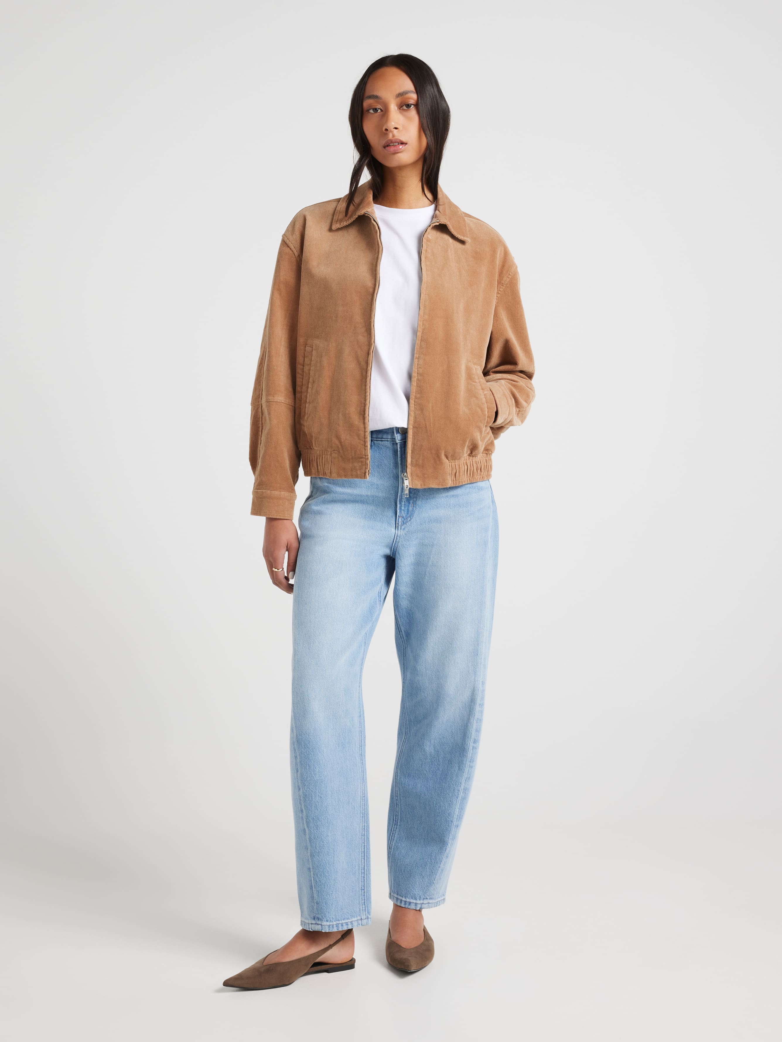 Eliza Cord Bomber Jacket