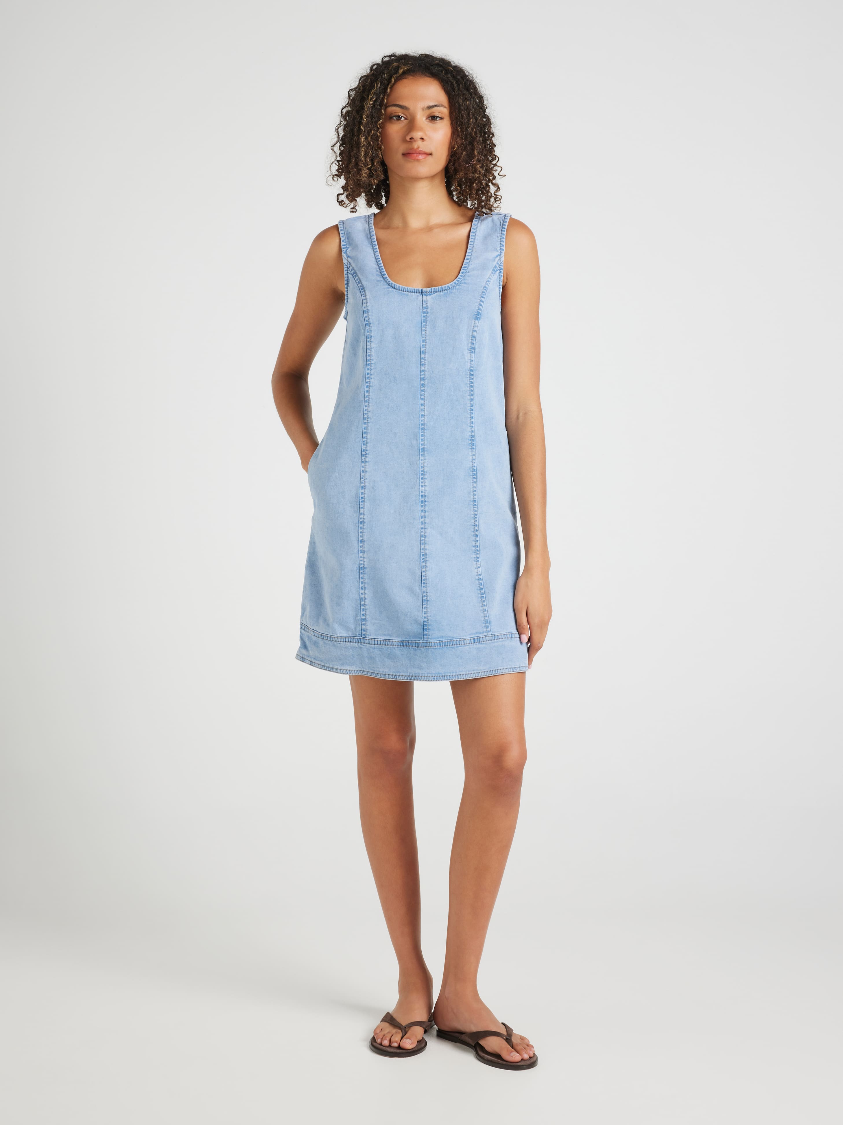 Amaze Billi Mini Denim Dress