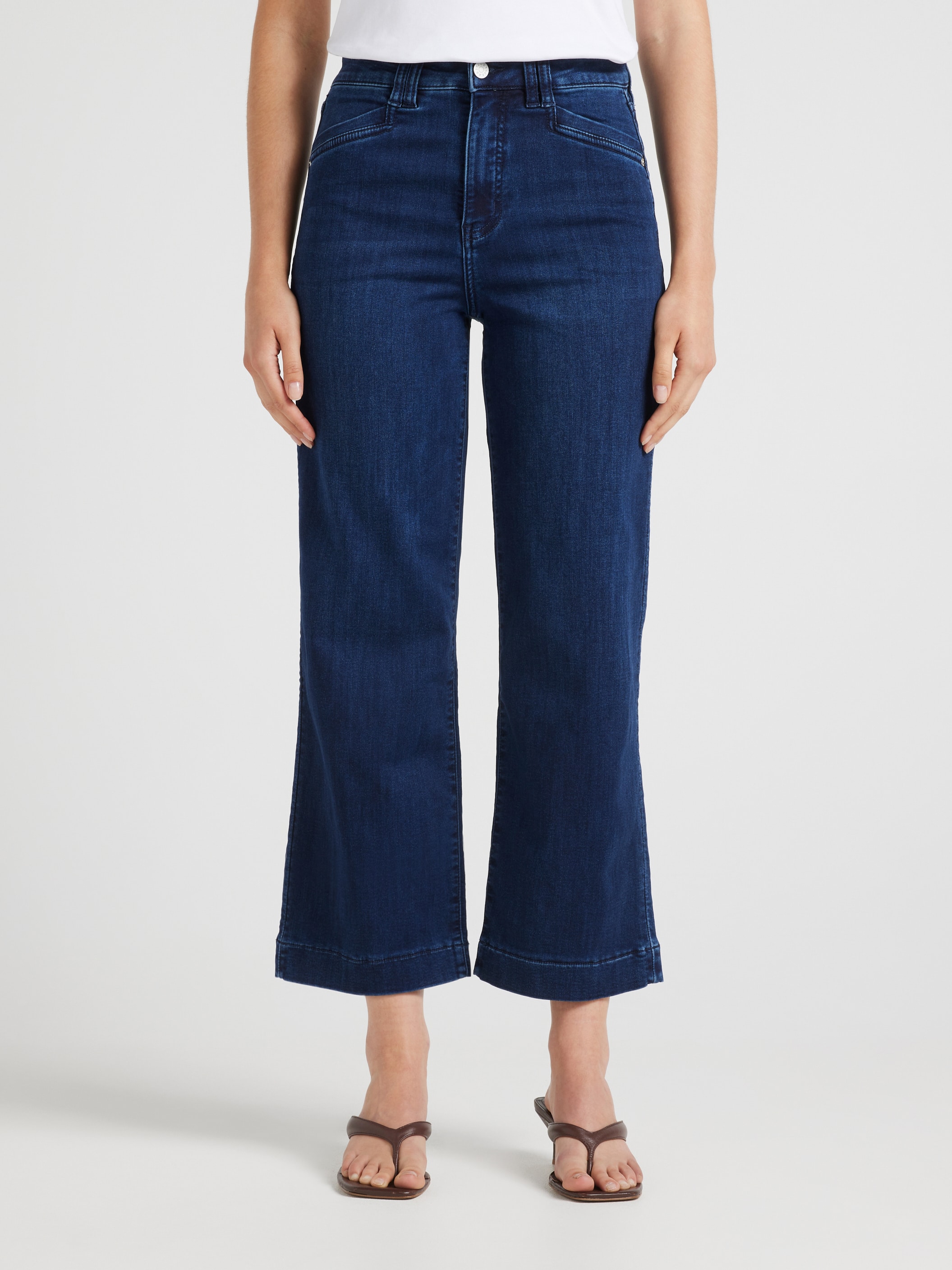Amaze High Rise Wide Leg Ankle Jean