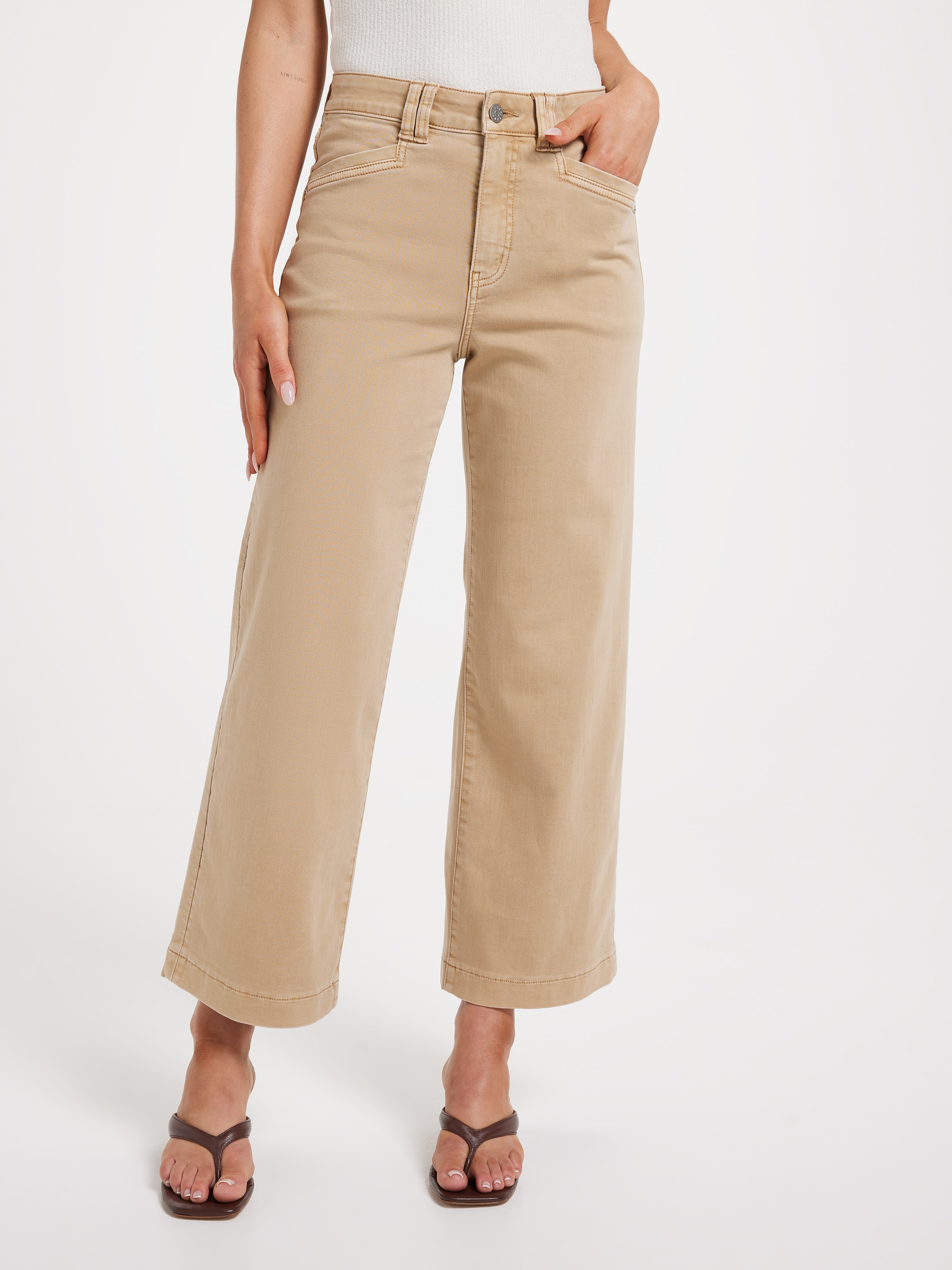 Amaze High Rise Wide Leg Ankle Jean