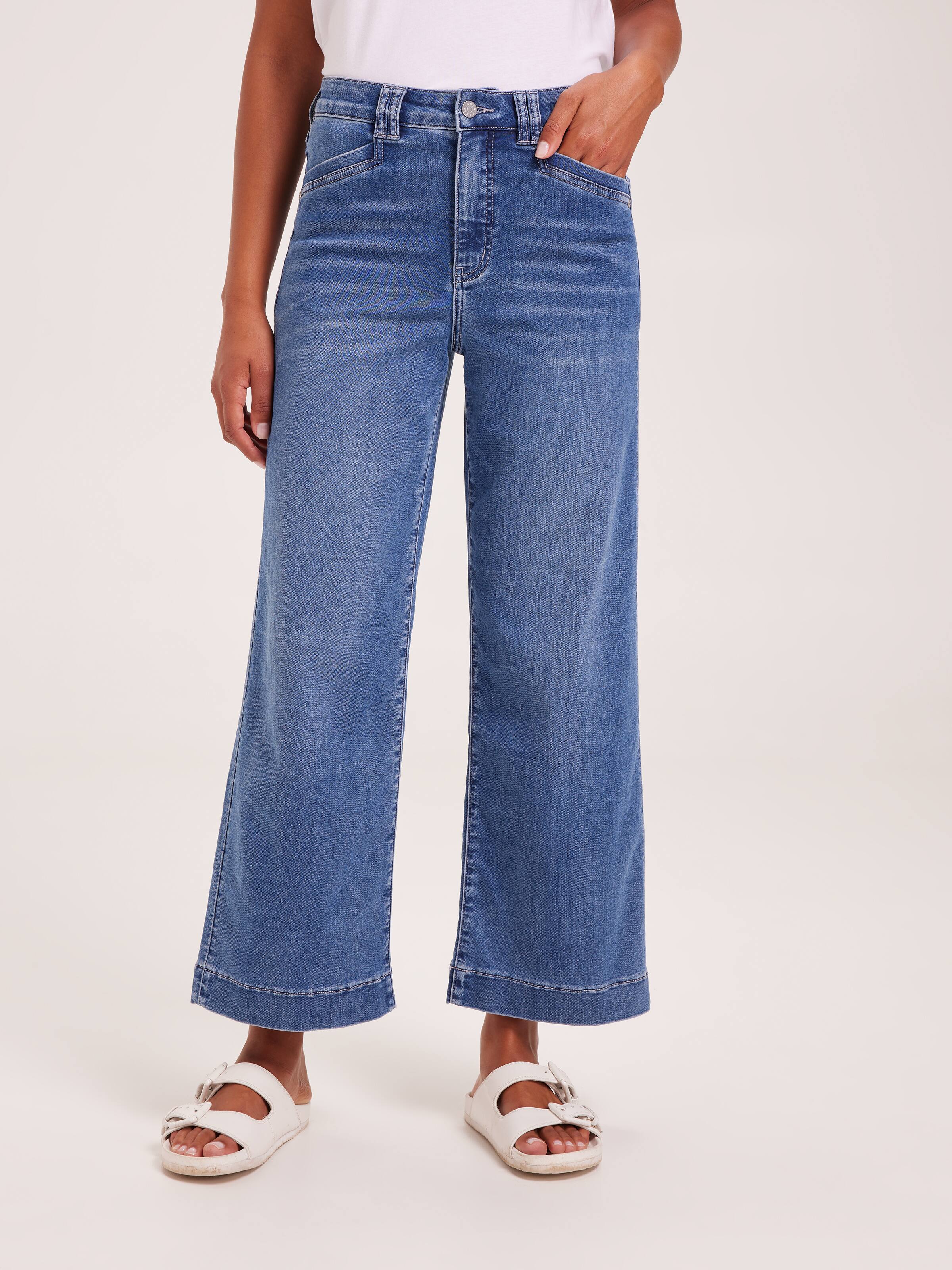Amaze High Rise Wide Leg Ankle Jean