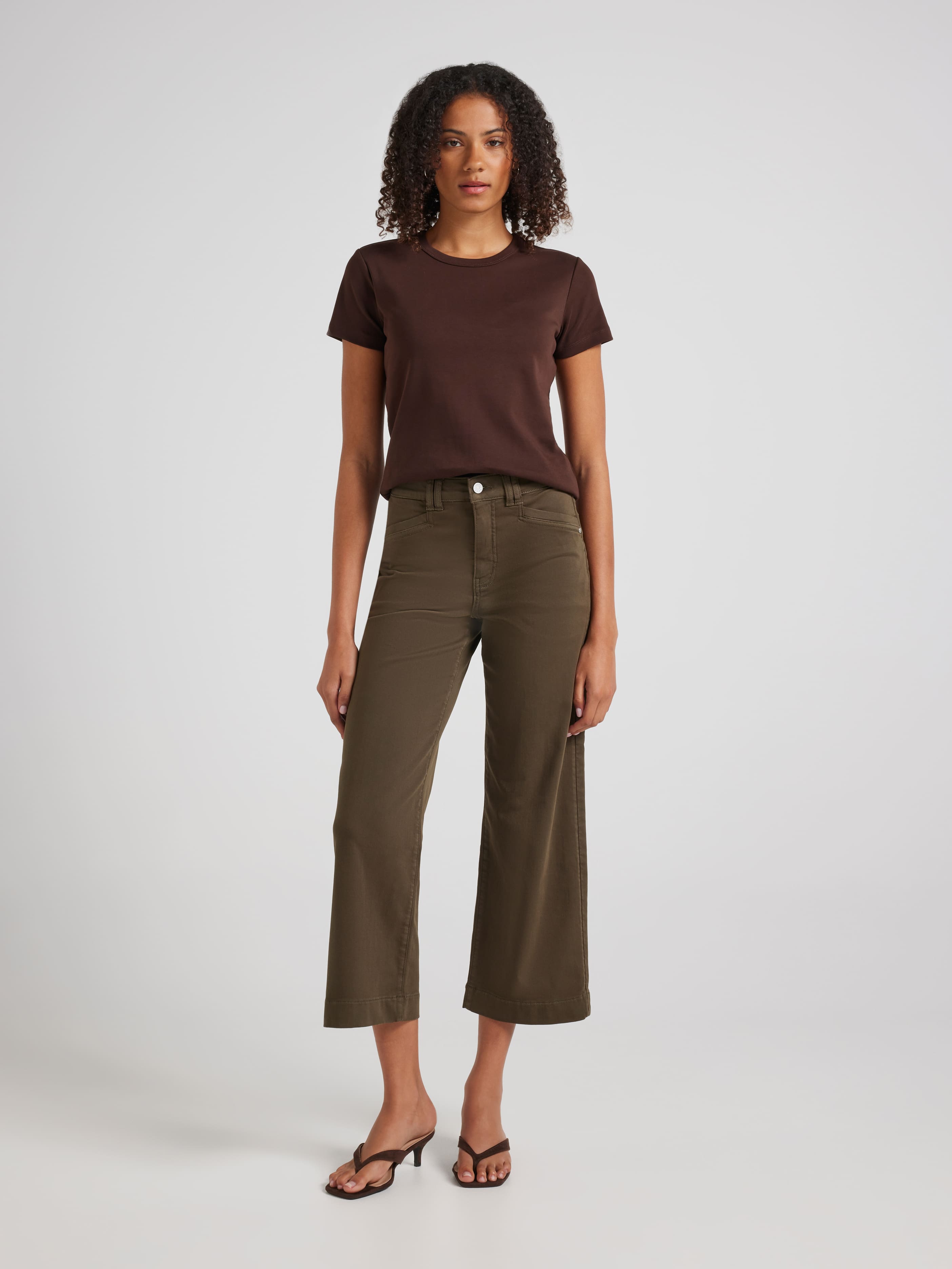 Amaze High Rise Wide Leg Ankle Jeans
