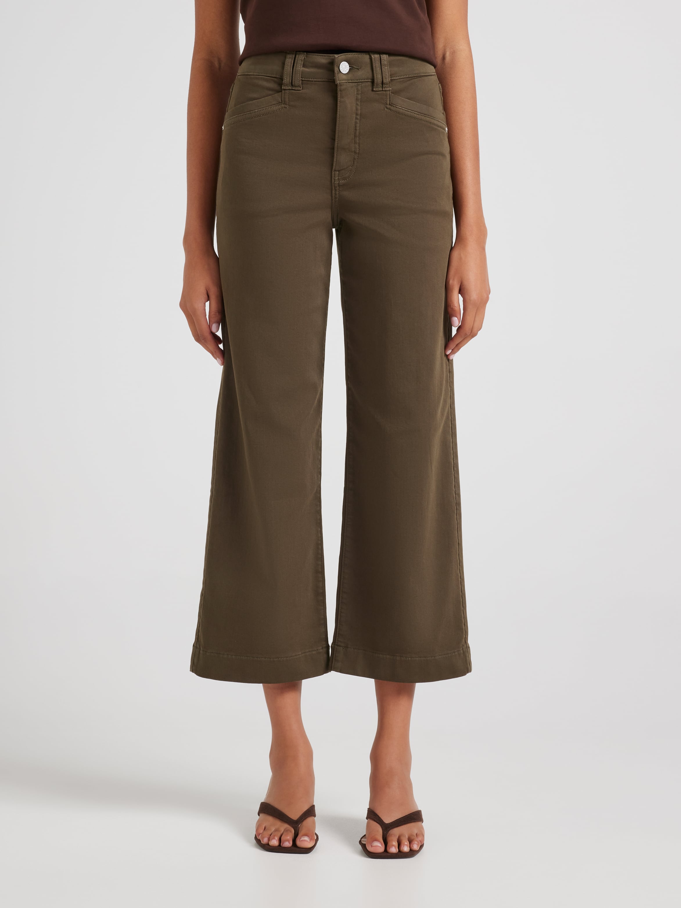Amaze High Rise Wide Leg Ankle Jeans