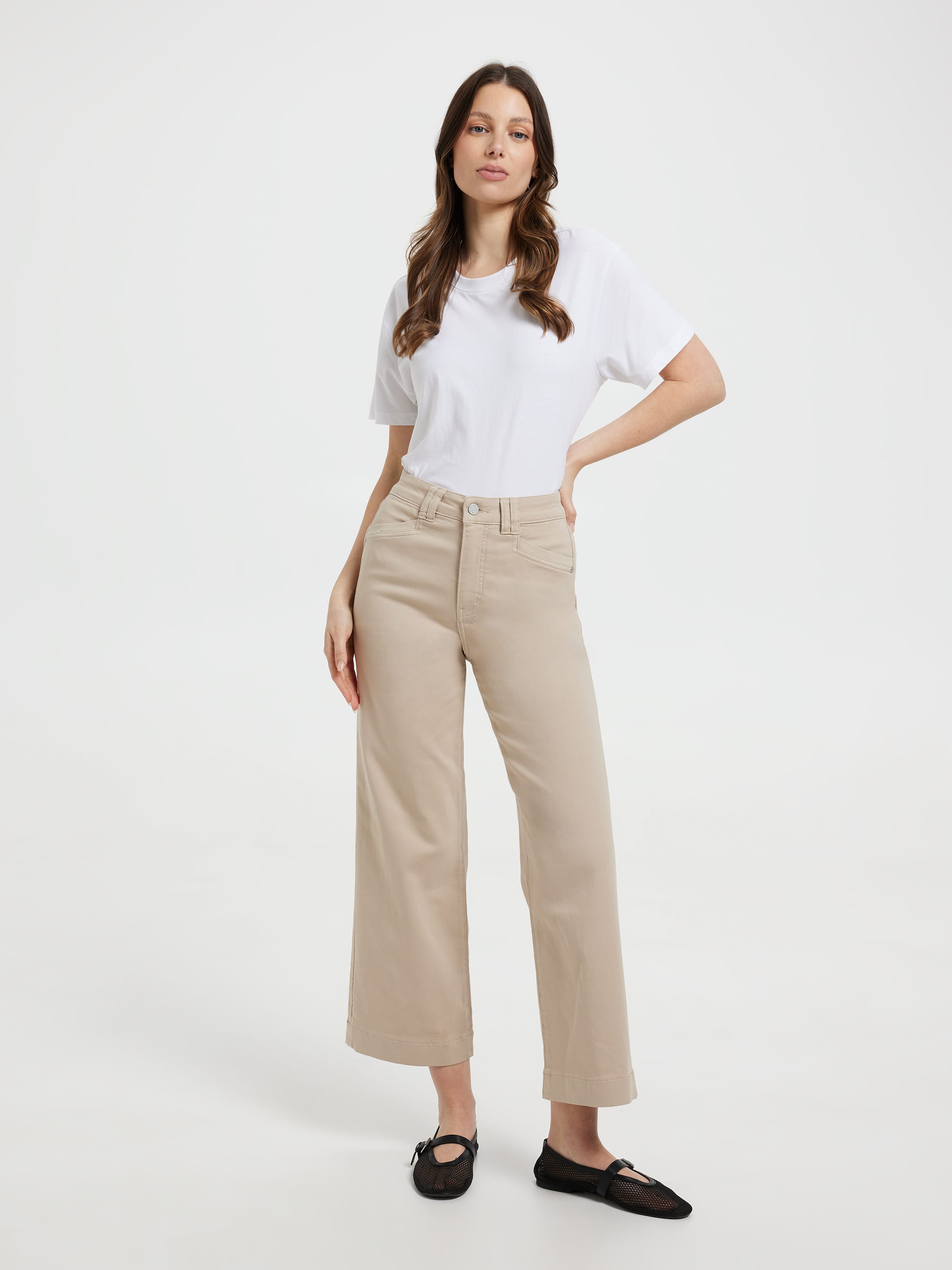 Amaze High Rise Wide Leg Ankle Jean