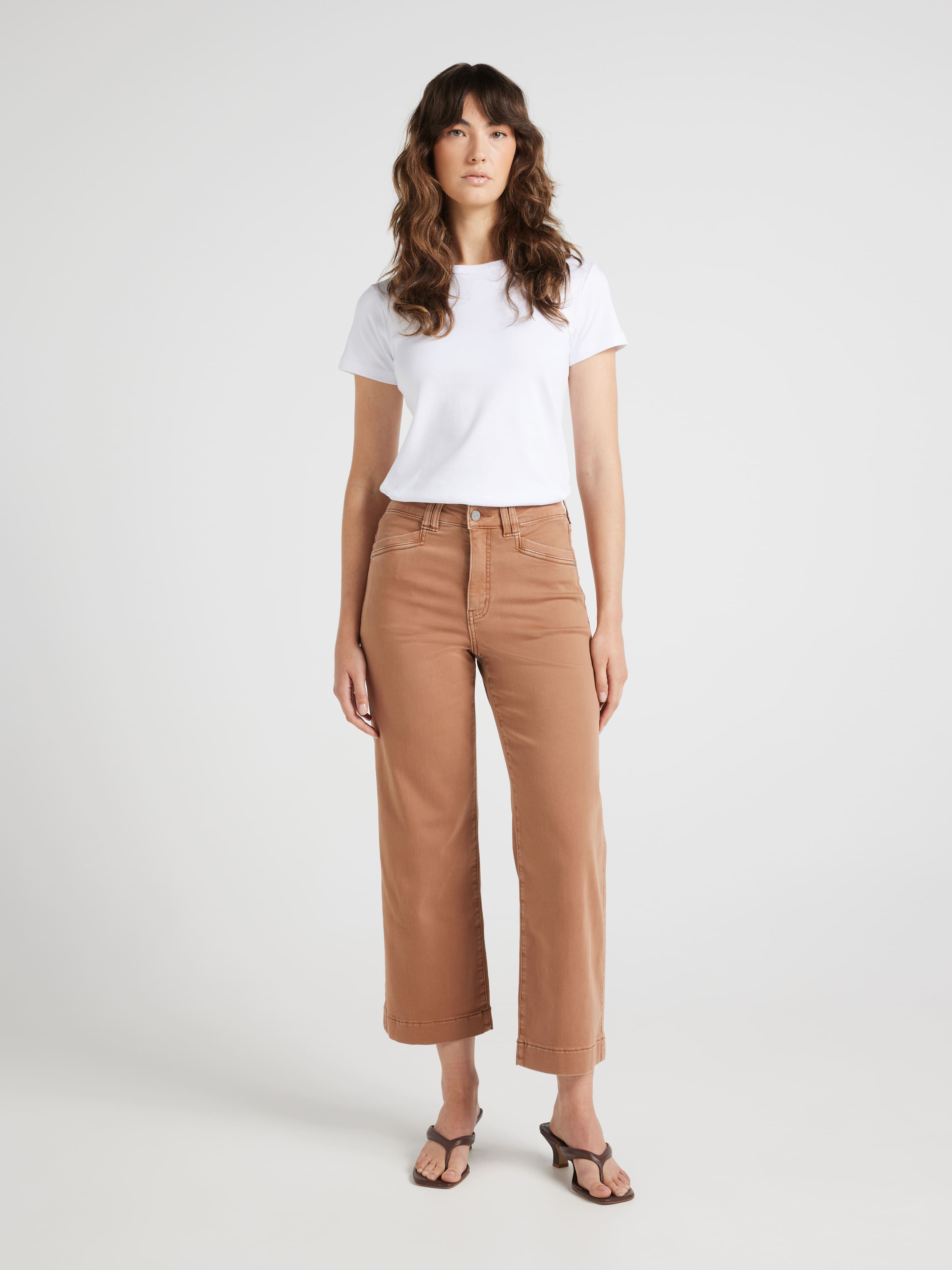 Amaze High Rise Wide Leg Ankle Jean