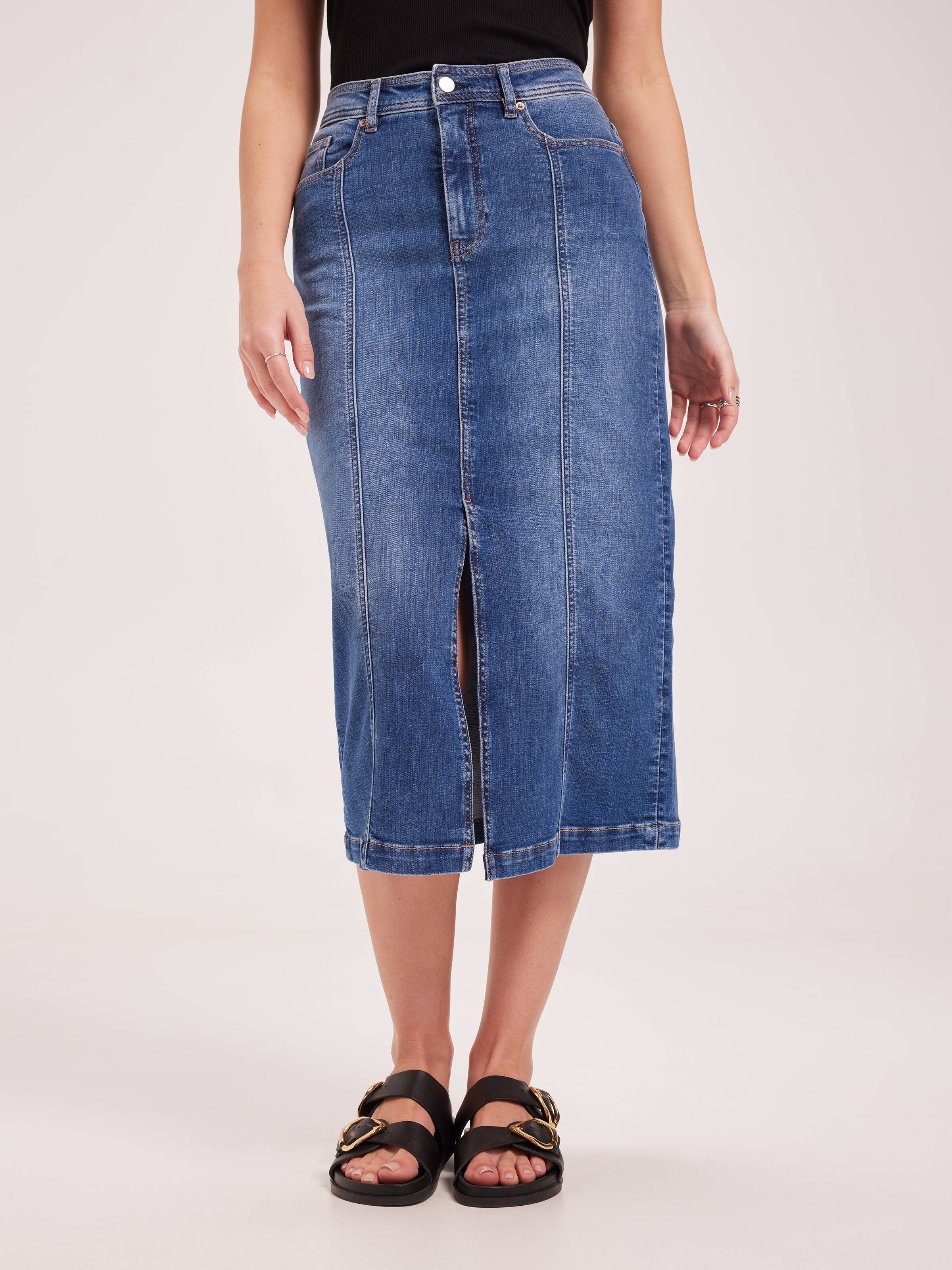 Originals Split Front Midi Skirt